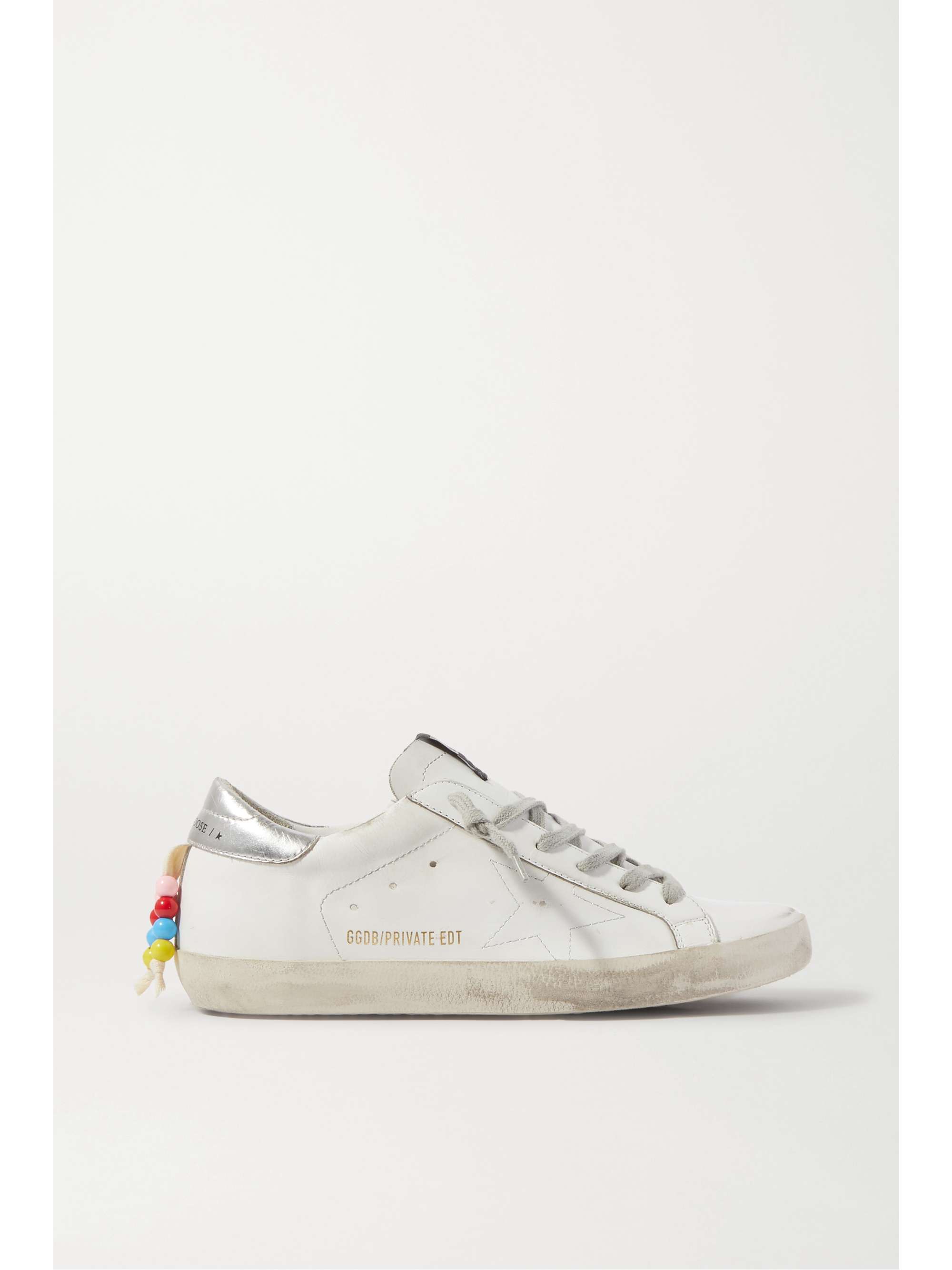 golden goose beaded sneakers