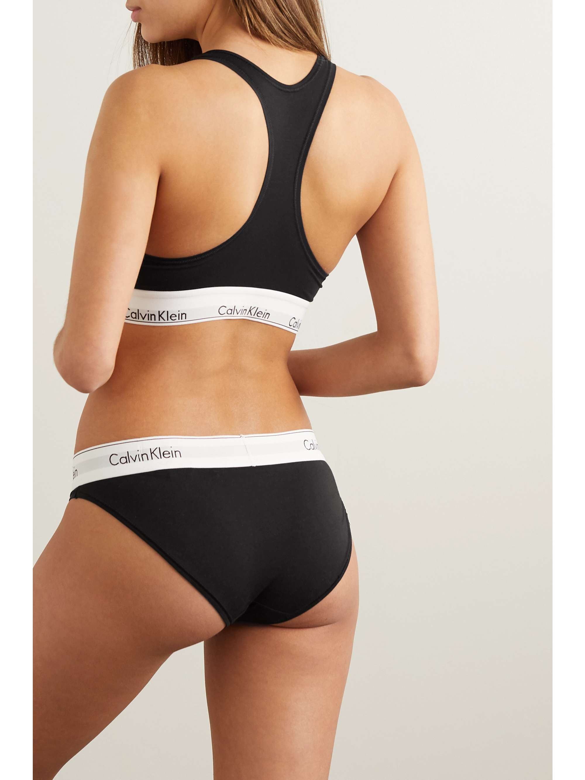 CALVIN KLEIN UNDERWEAR DD+ stretch-jersey soft-cup bra