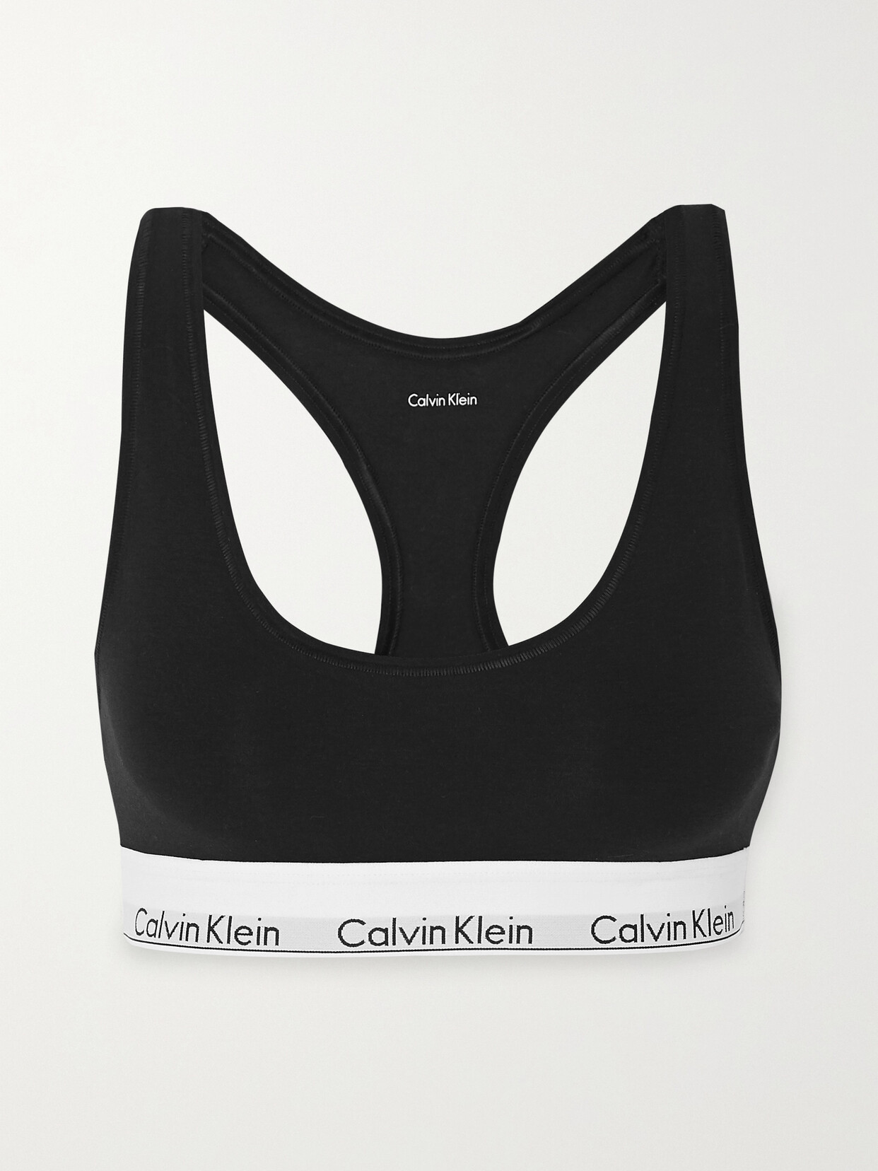 Calvin Klein Underwear Dd+ Stretch-jersey Soft-cup Bra In Black