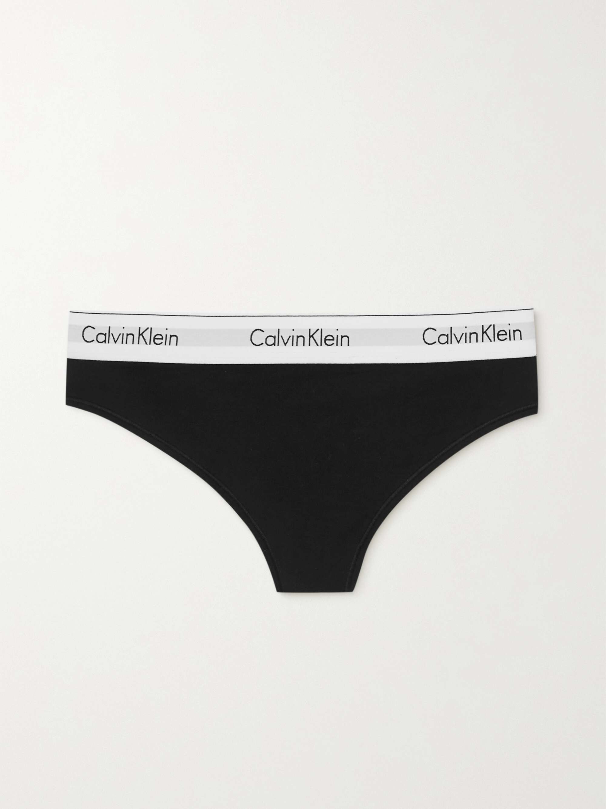 Modern Cotton stretch cotton-blend jersey thong