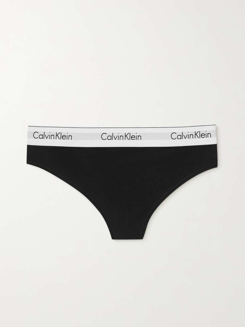 Calvin Klein Modern Cotton Stretch Cotton-blend Jersey Thong