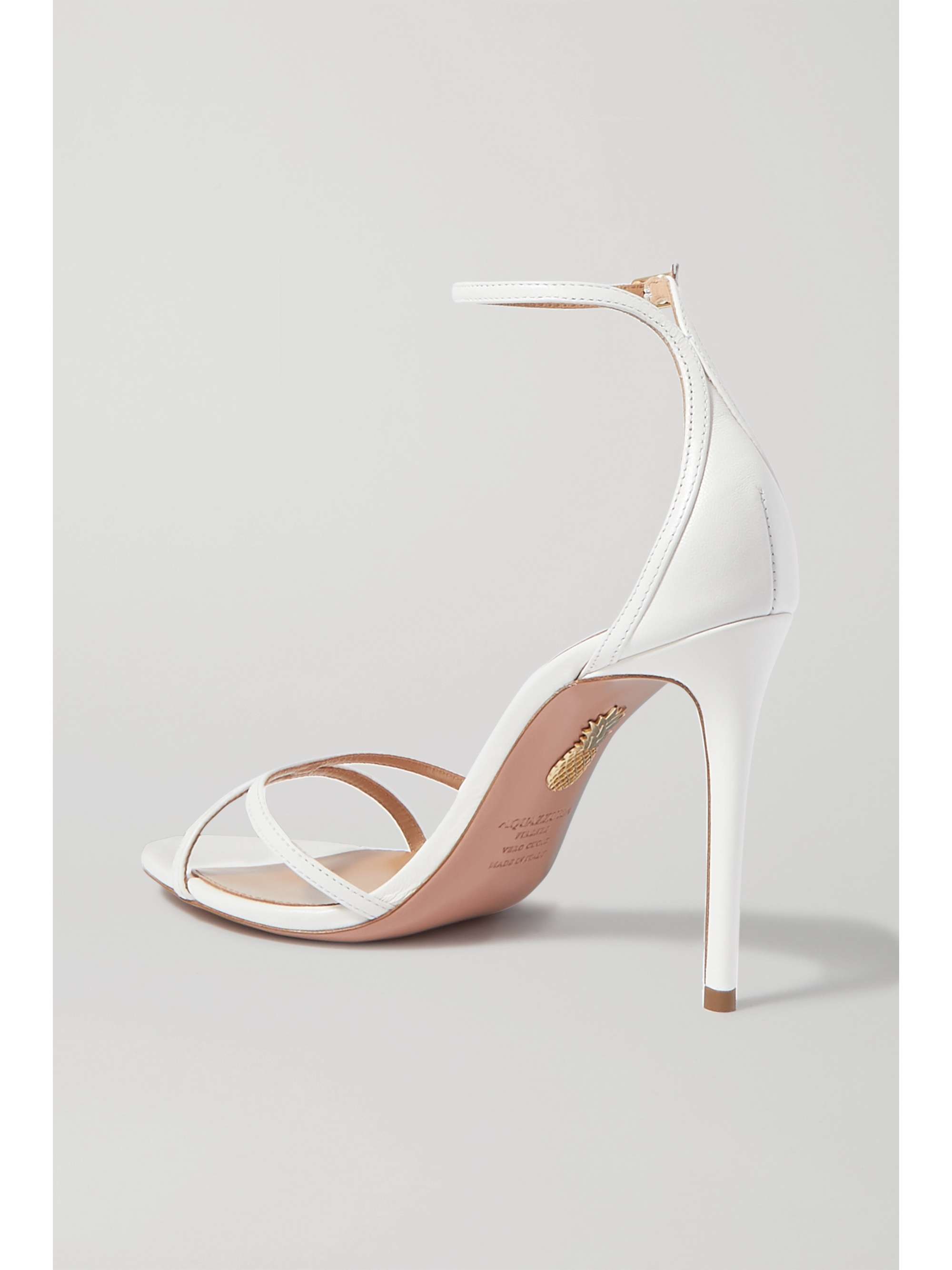 AQUAZZURA Purist 105 leather sandals