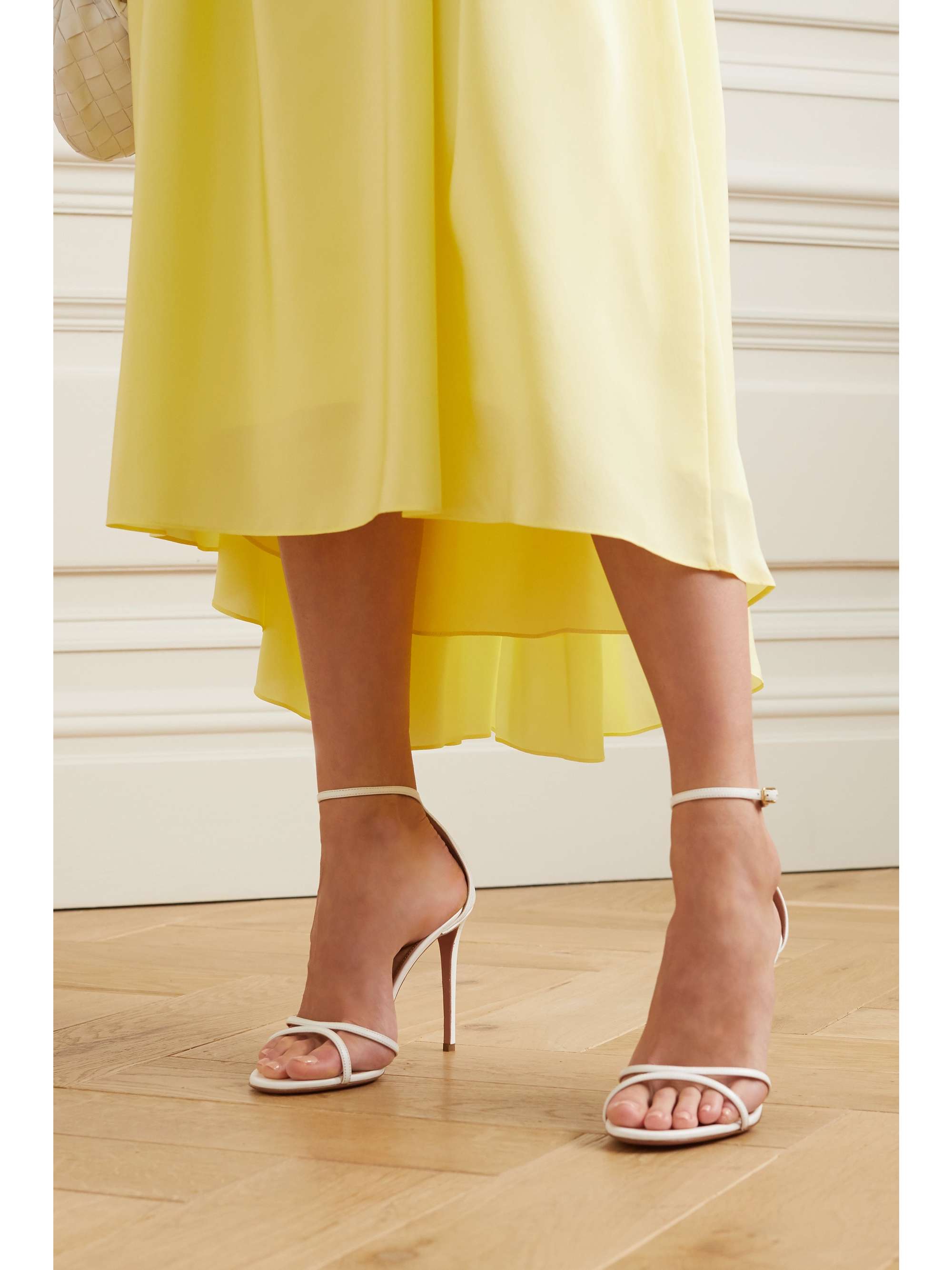 AQUAZZURA Purist 105 leather sandals