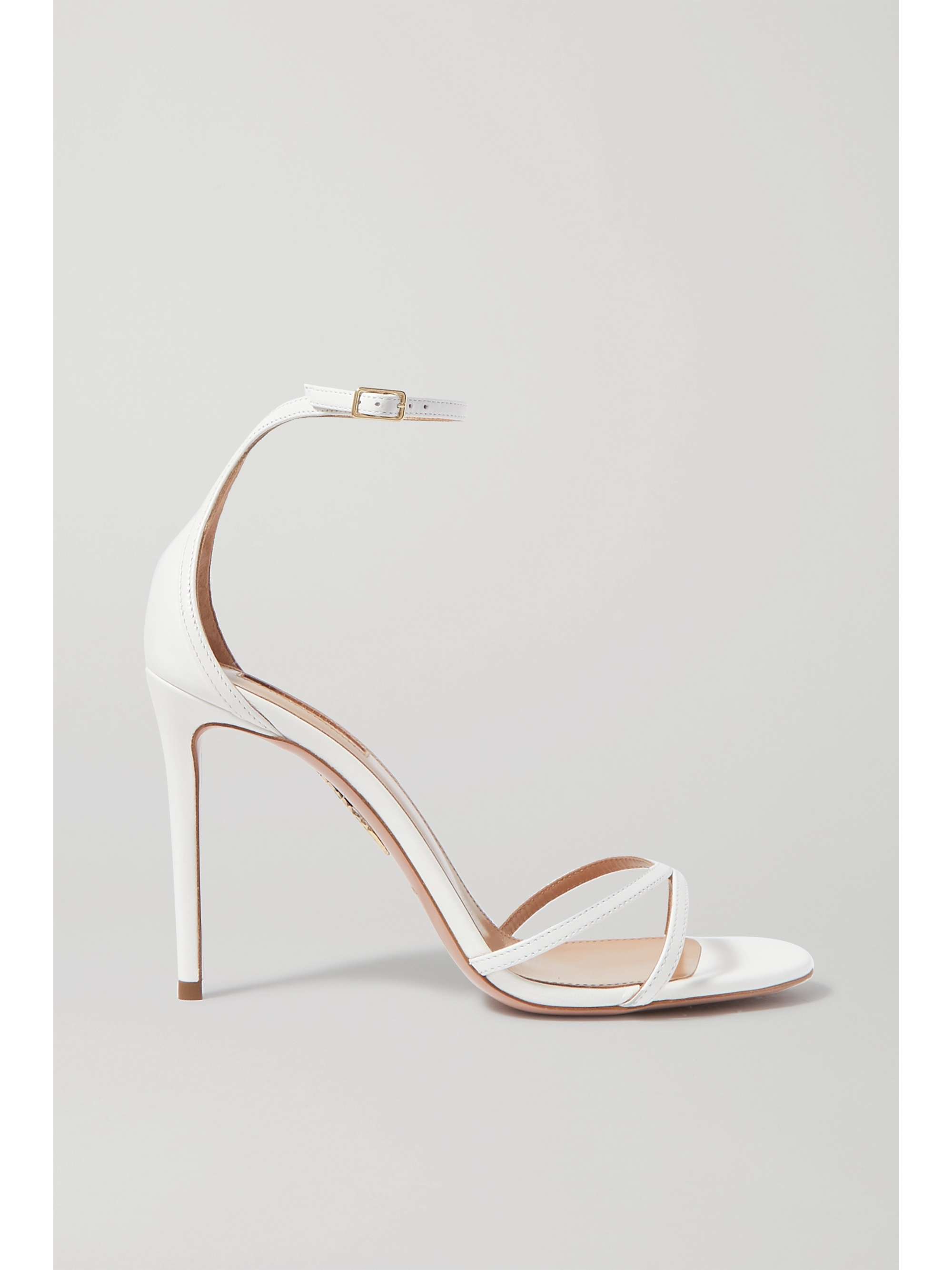 AQUAZZURA Purist 105 leather sandals