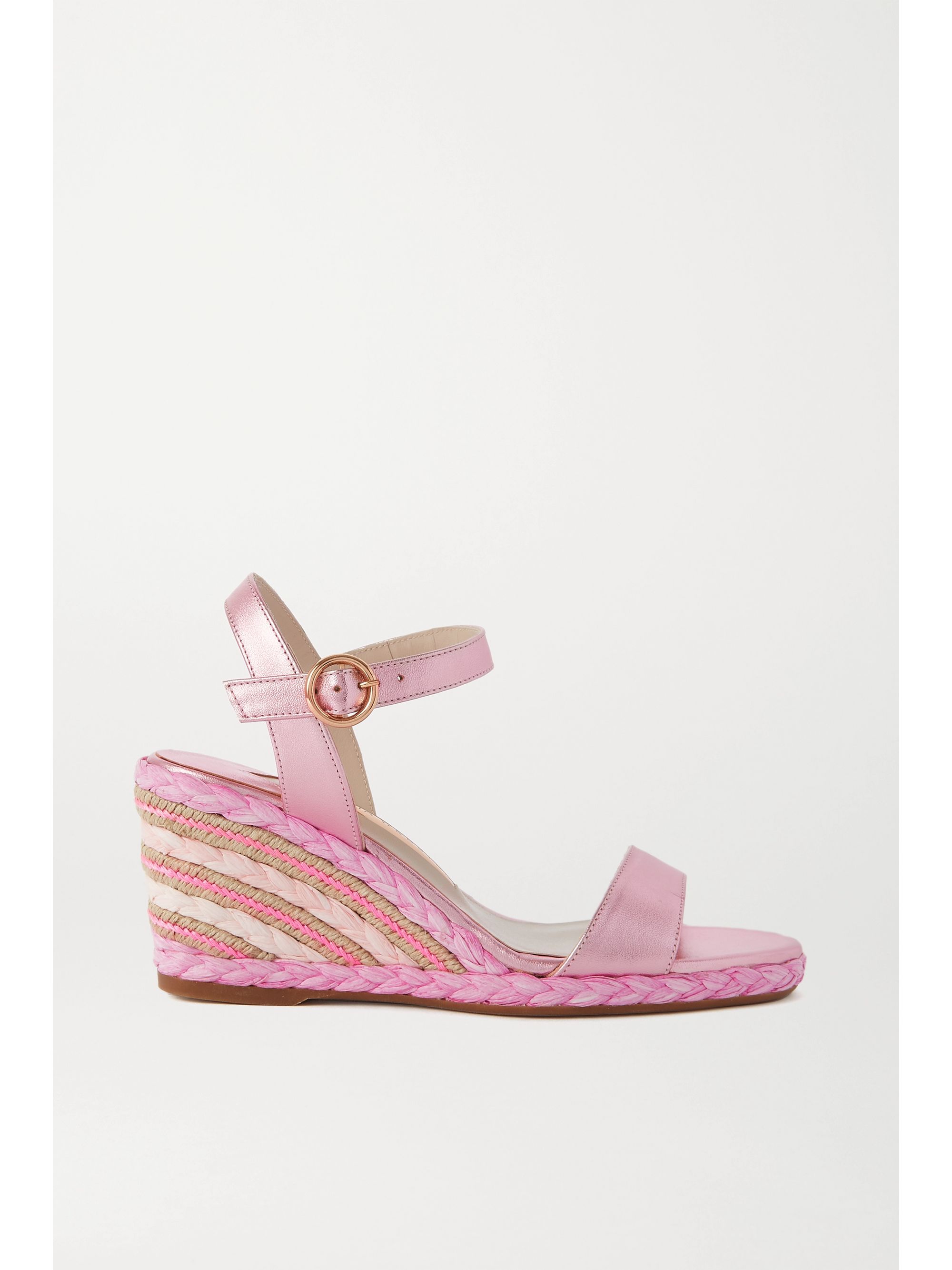 pink wedge sandals