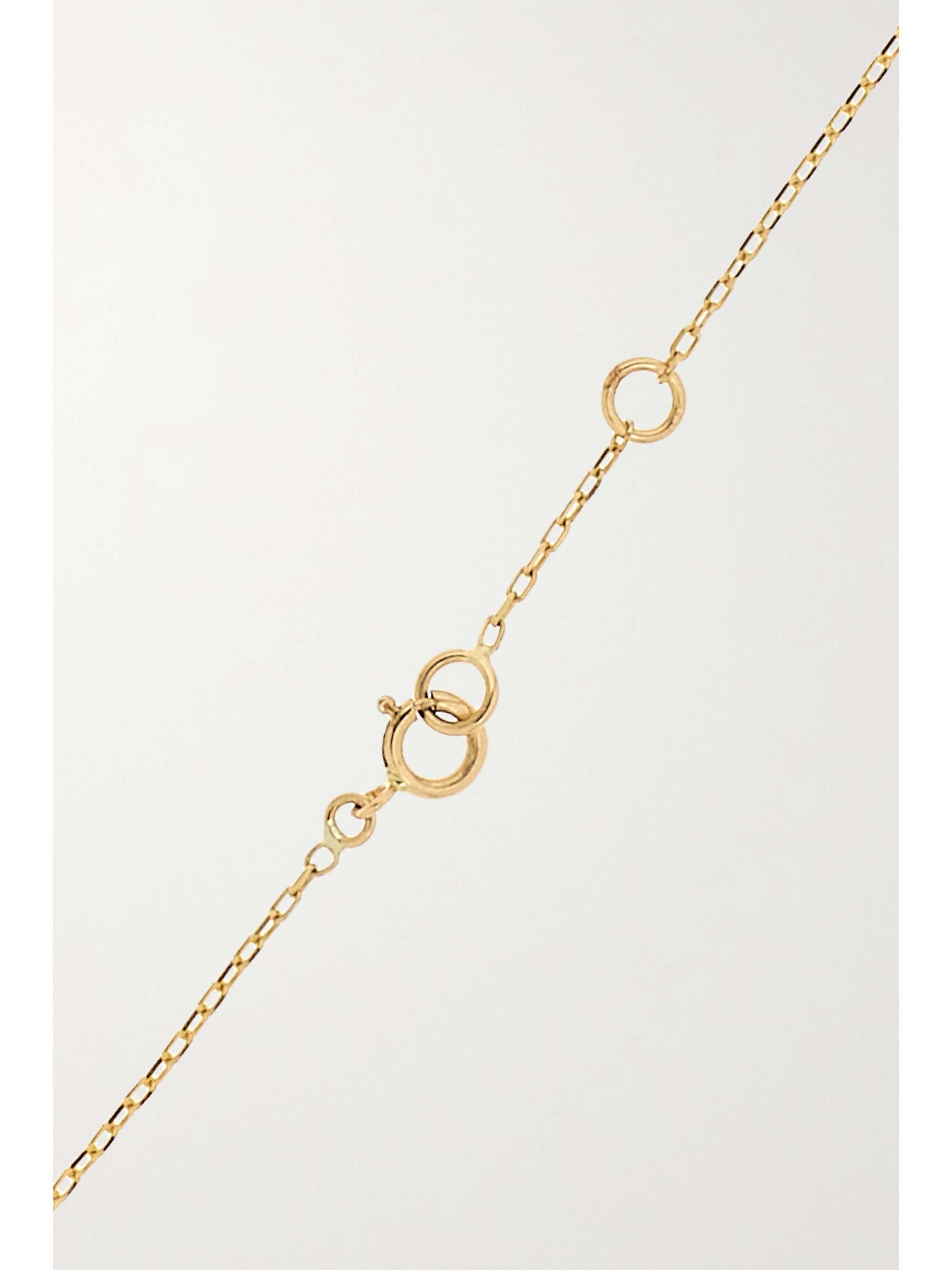 STONE AND STRAND Alphabet 14-karat gold bracelet