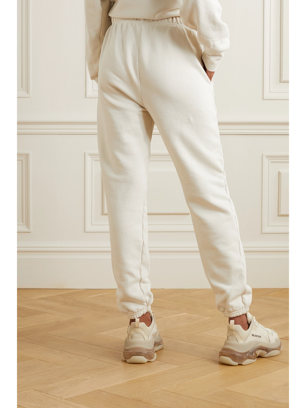 LES TIEN COTTON-JERSEY TRACK PANTS