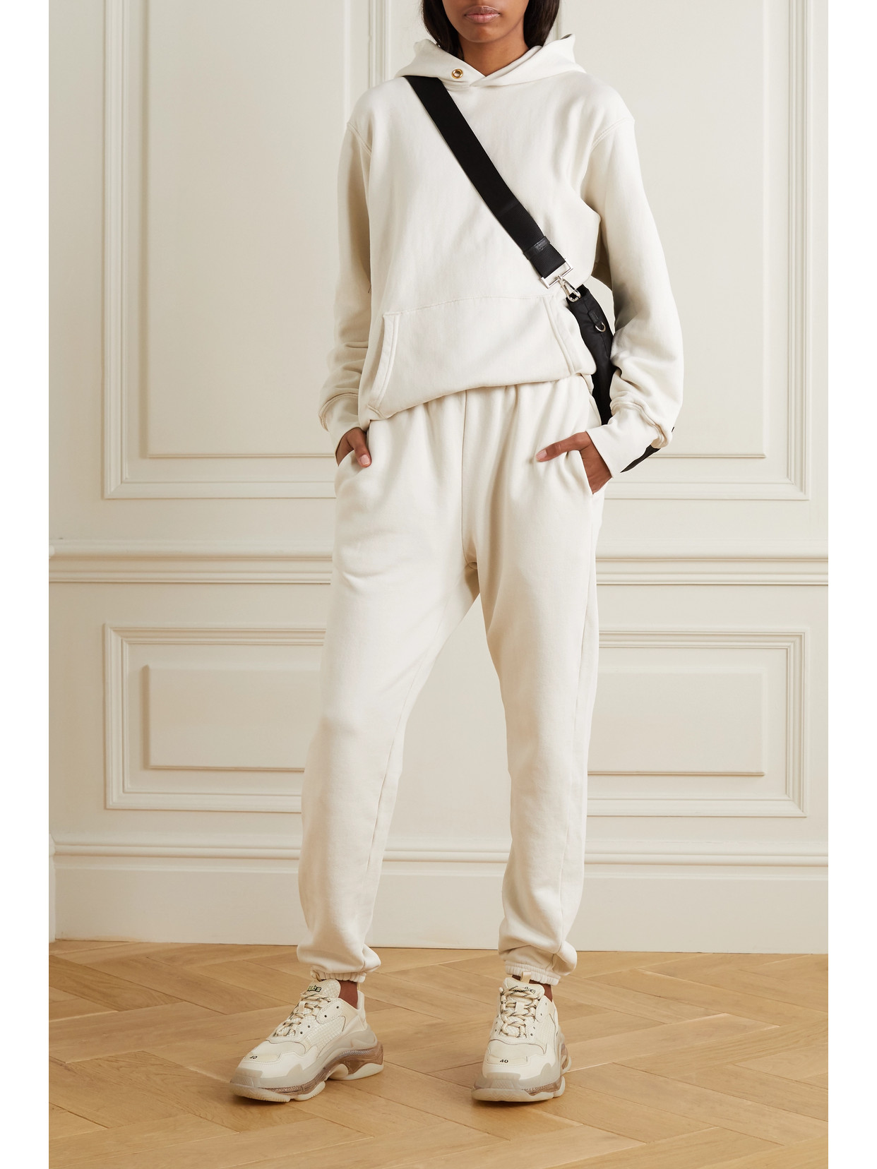 LES TIEN COTTON-JERSEY TRACK PANTS