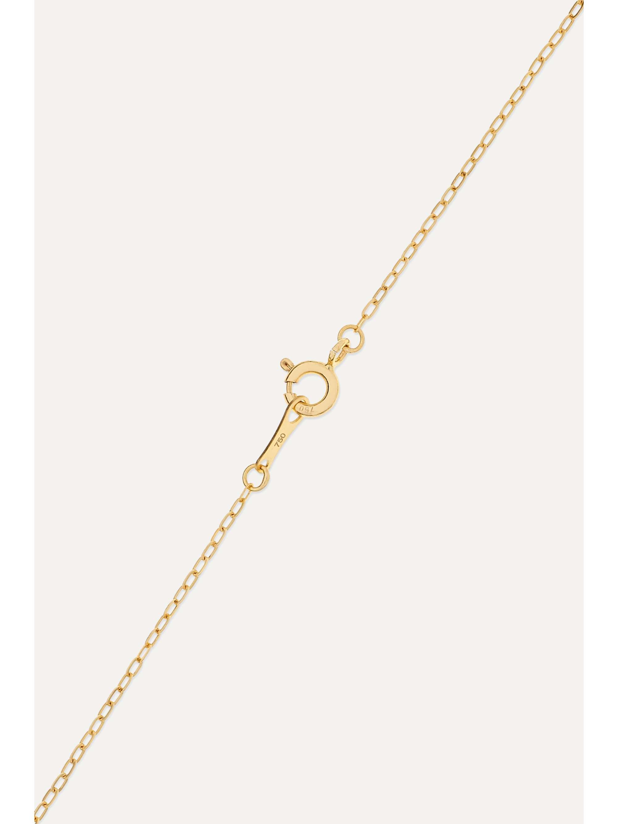 CVC STONES Sale e Pepe 18-karat gold, stone and diamond necklace