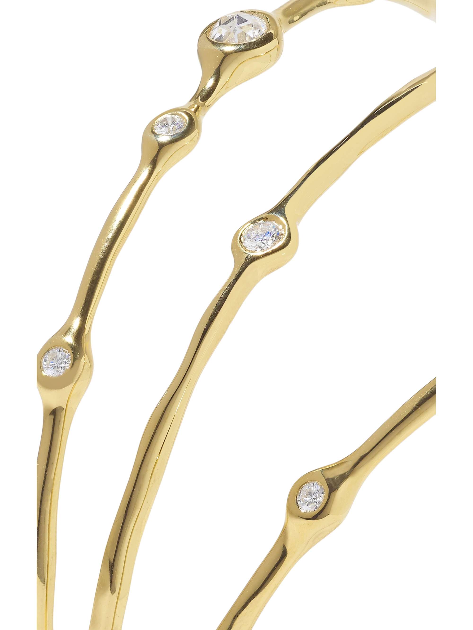 IPPOLITA Stardust Superstar set of three 18-karat gold diamond bangles