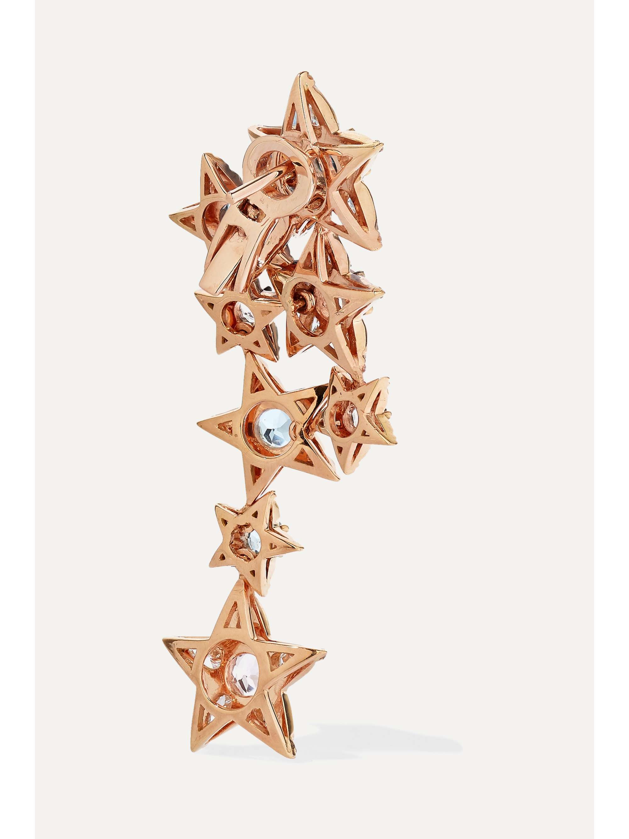 SELIM MOUZANNAR 18-karat rose gold multi-stone earring