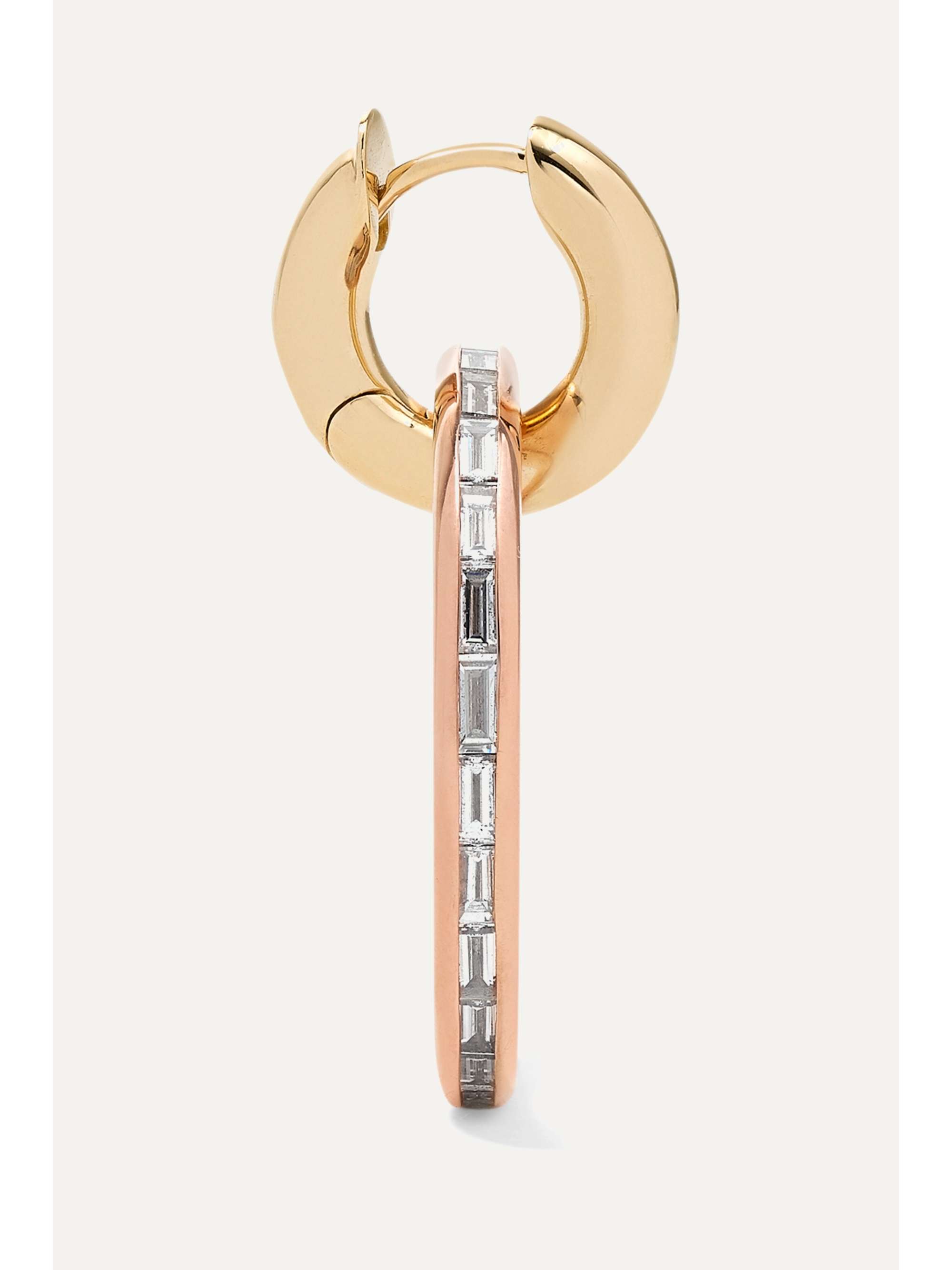 SPINELLI KILCOLLIN Theano 18-karat rose and yellow gold diamond earrings