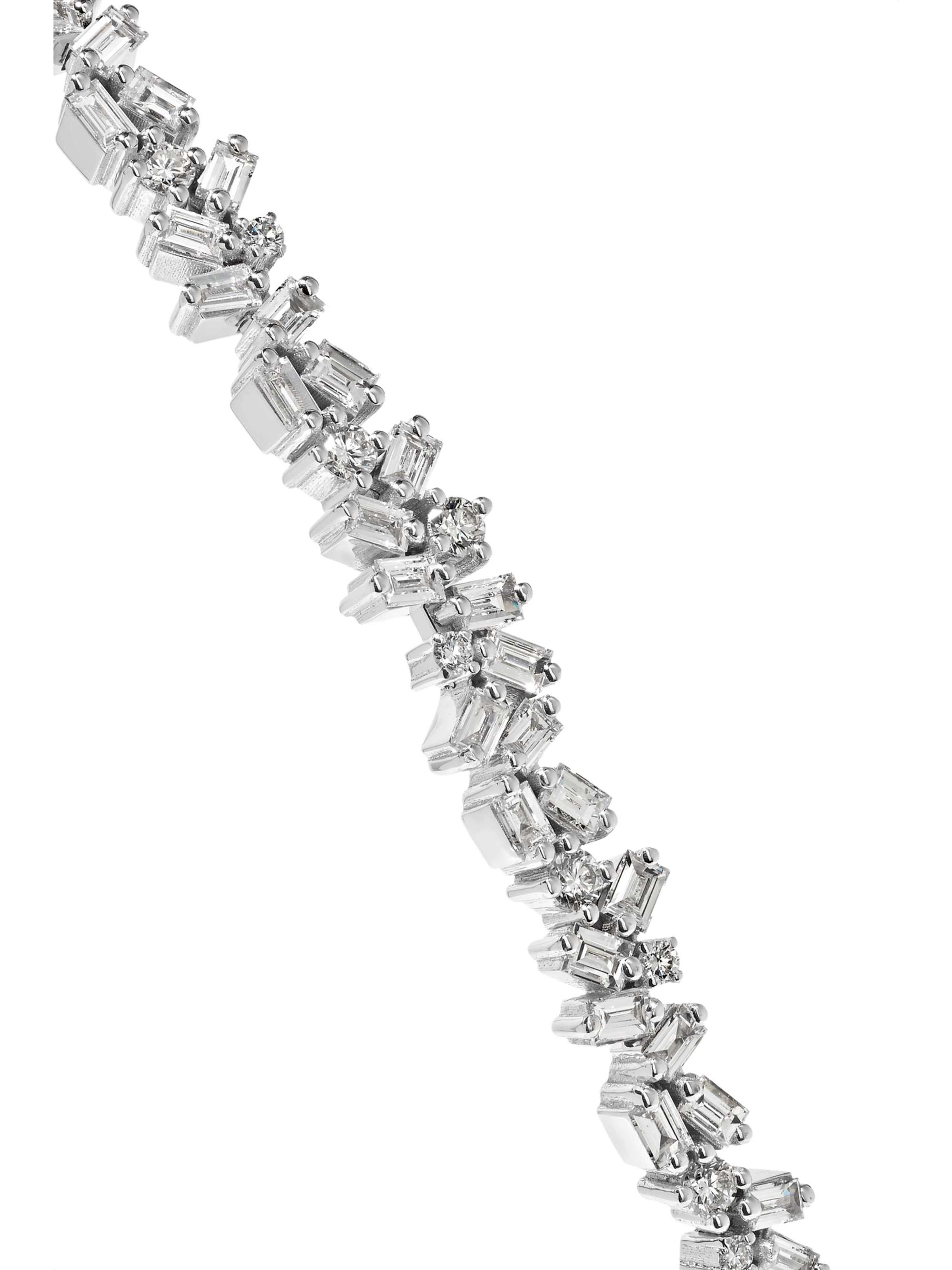 SUZANNE KALAN 18-karat white gold diamond headband