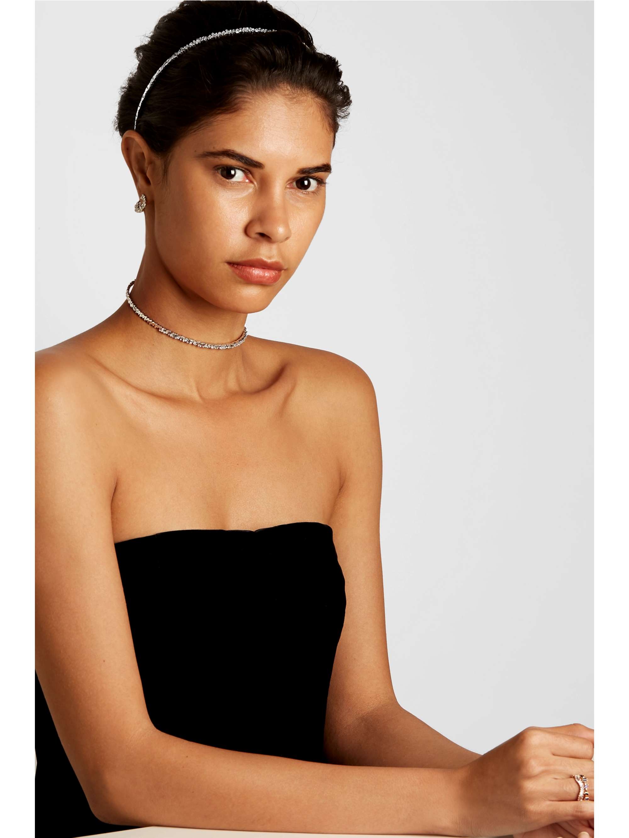 SUZANNE KALAN 18-karat white gold diamond headband