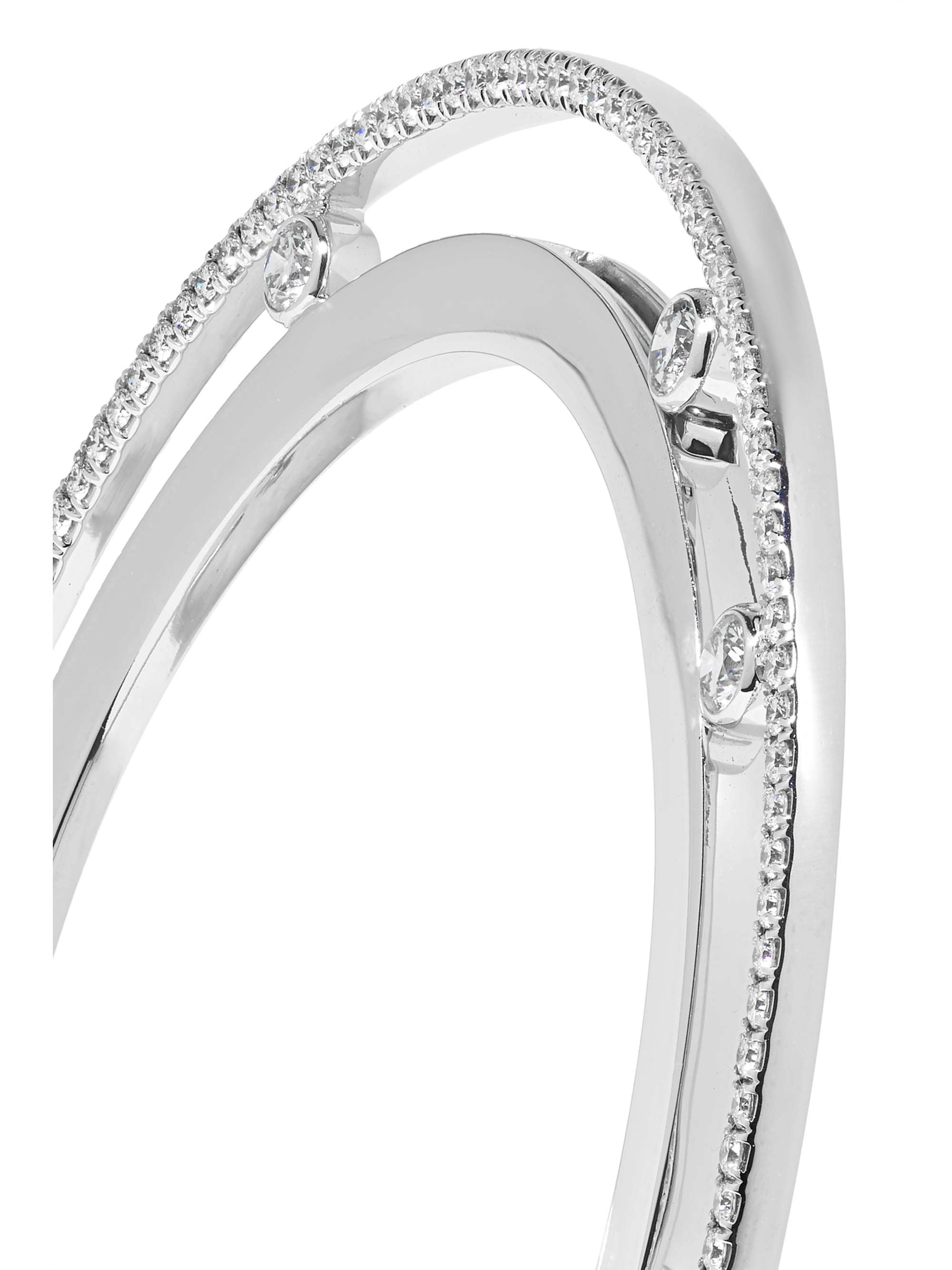 MESSIKA Move Romane 18-karat white gold diamond earrings