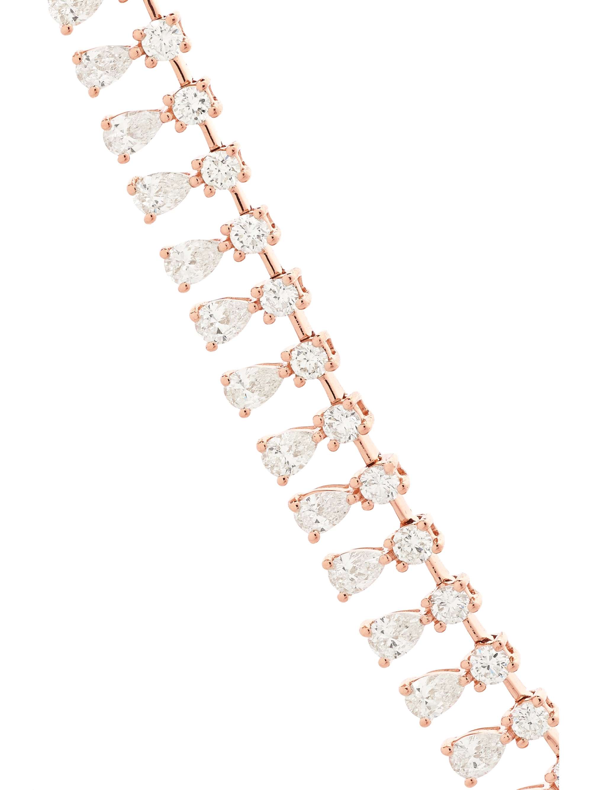 ANITA KO 18-karat rose gold diamond necklace