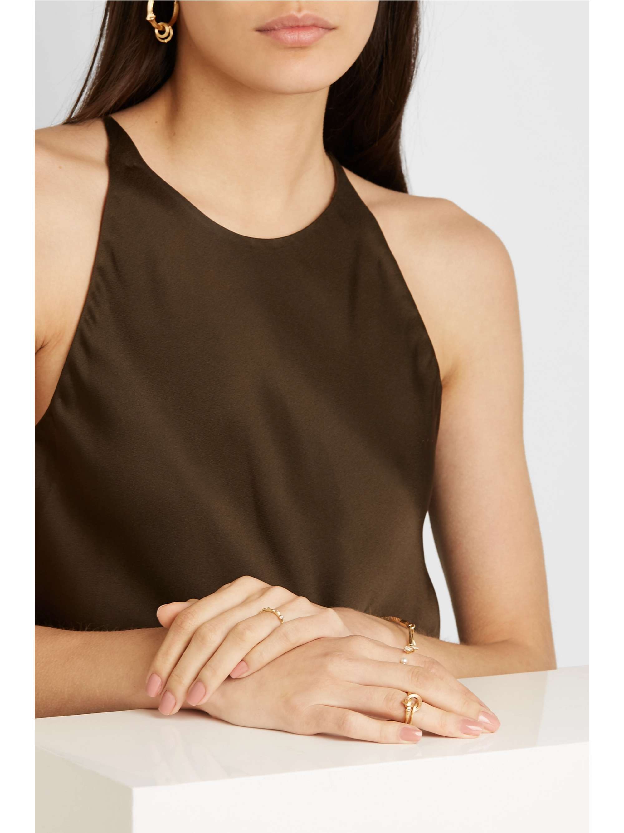 OLE LYNGGAARD COPENHAGEN Nature 18-karat yellow and rose gold ring