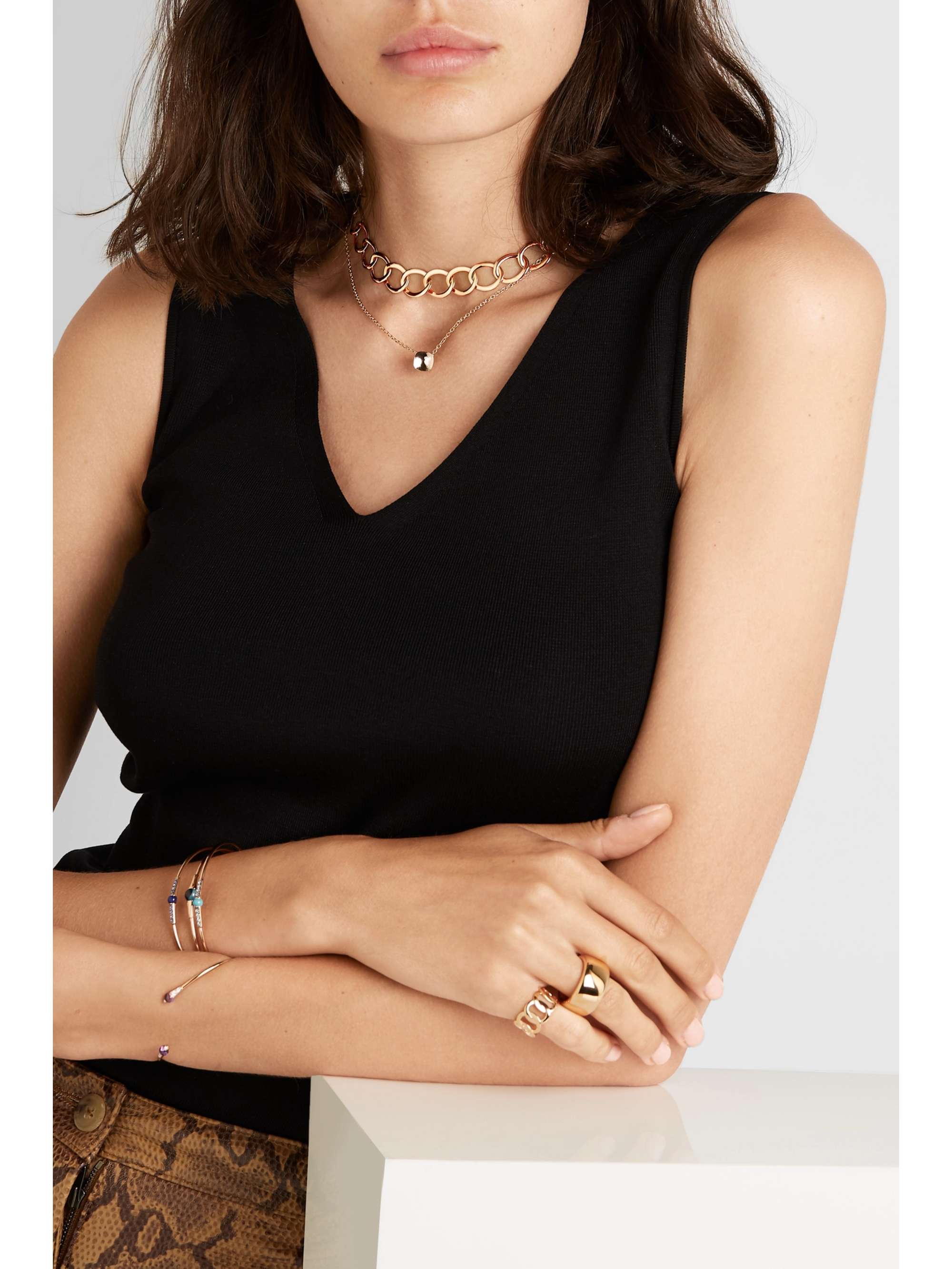 POMELLATO 18-karat rose gold necklace