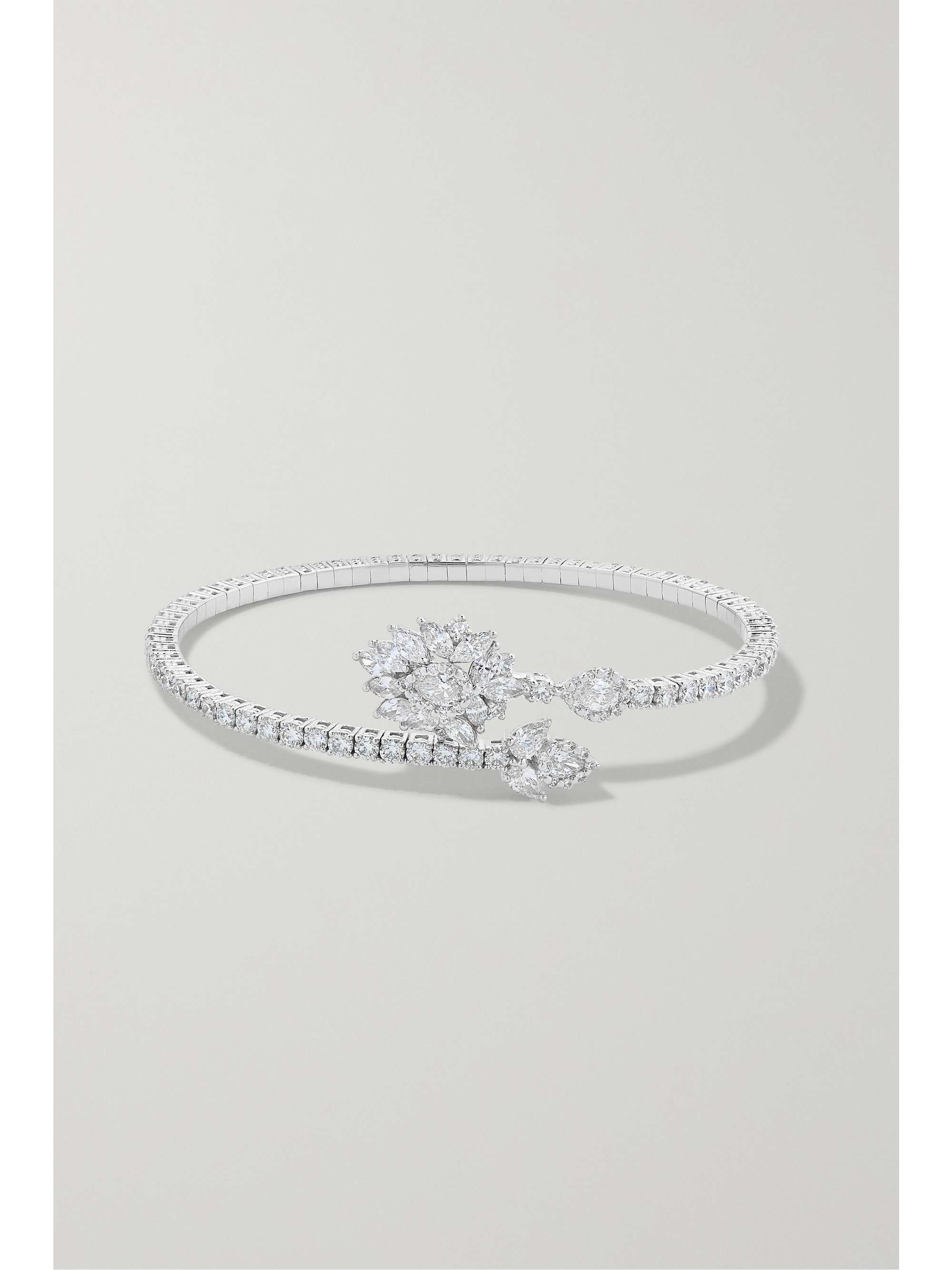YEPREM 18-karat white gold diamond bracelet