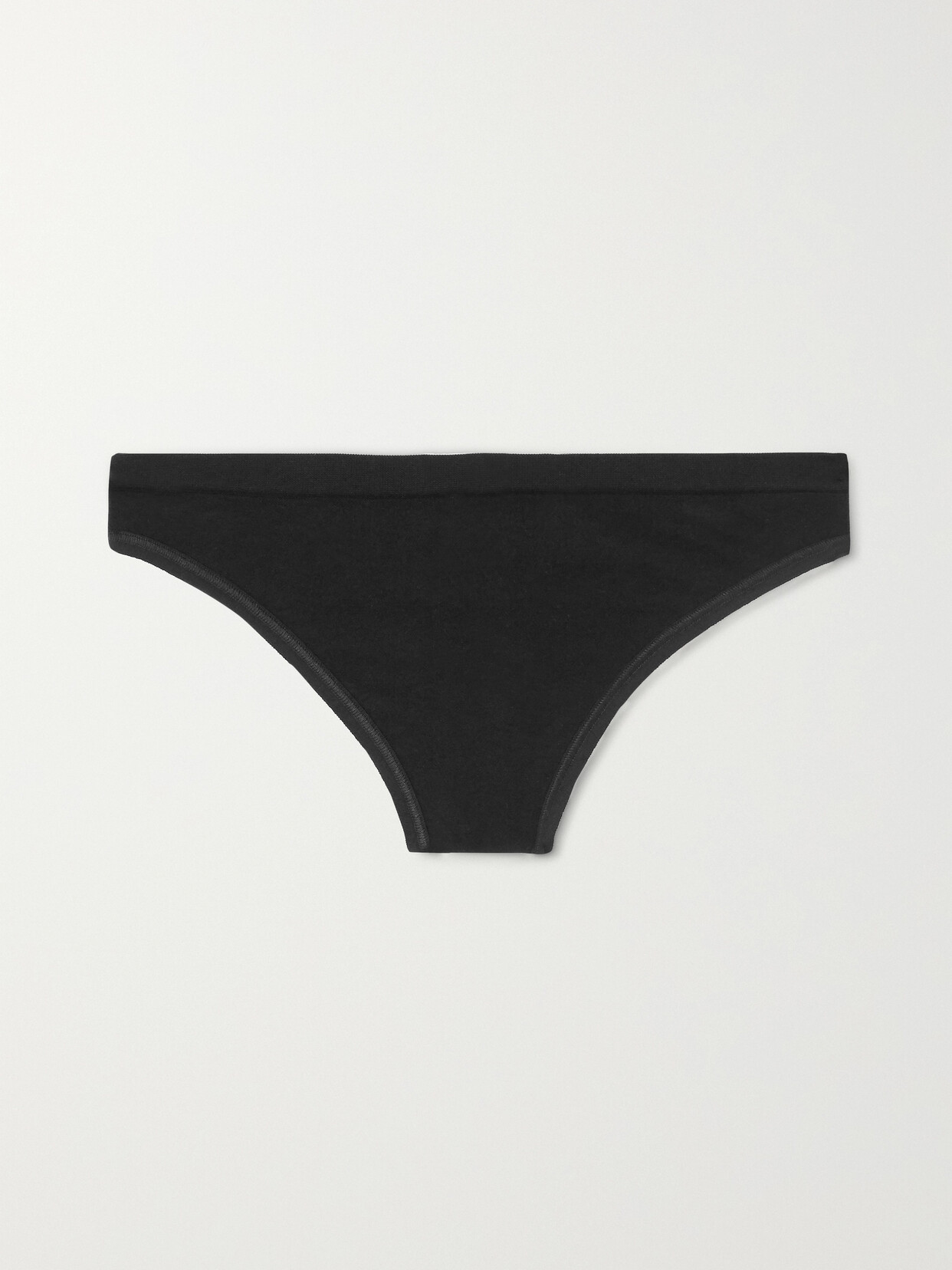 Commando Minimalist Stretch-jersey Thong In Black
