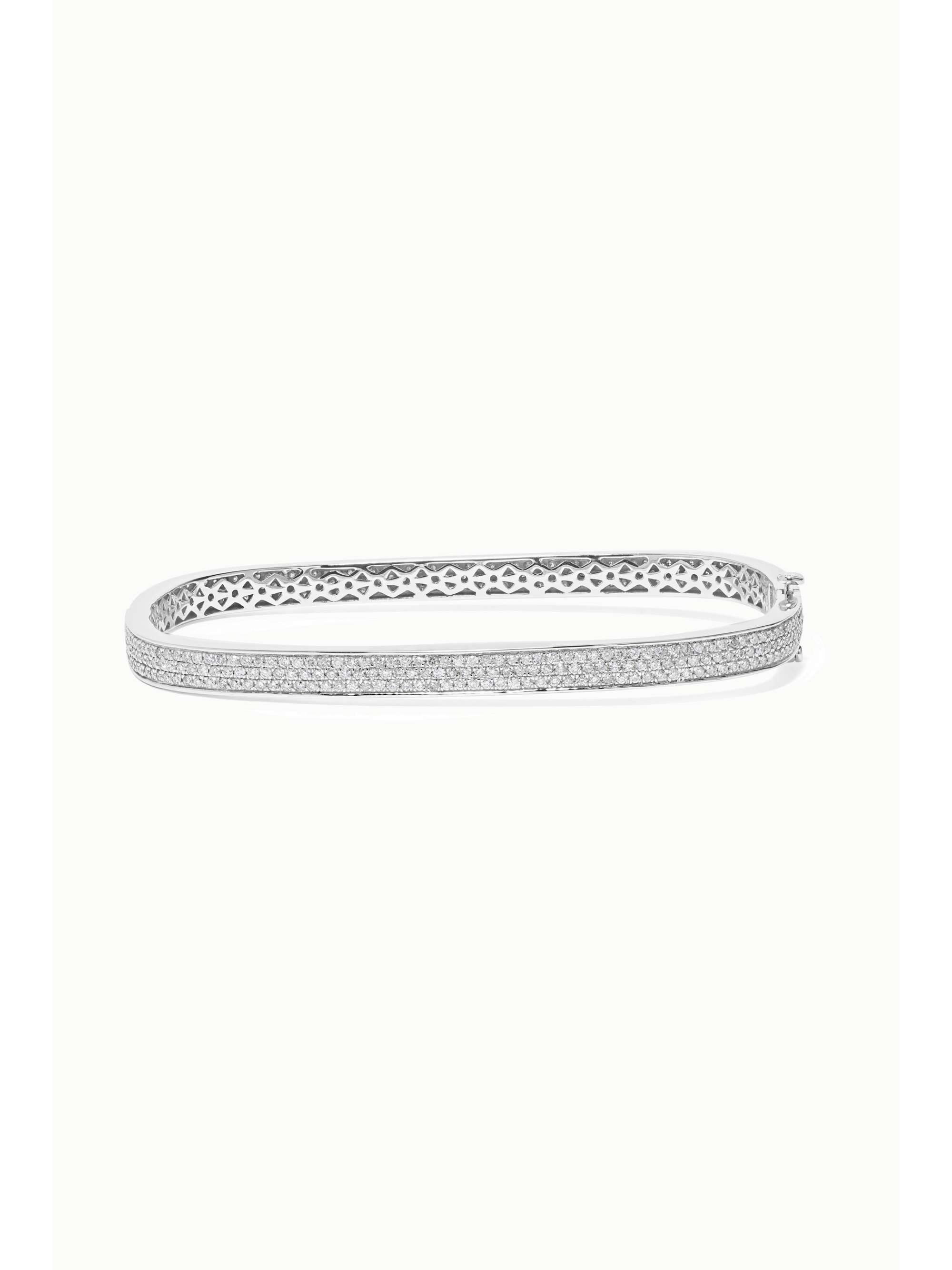OFIRA Geo 18-karat white gold diamond bracelet