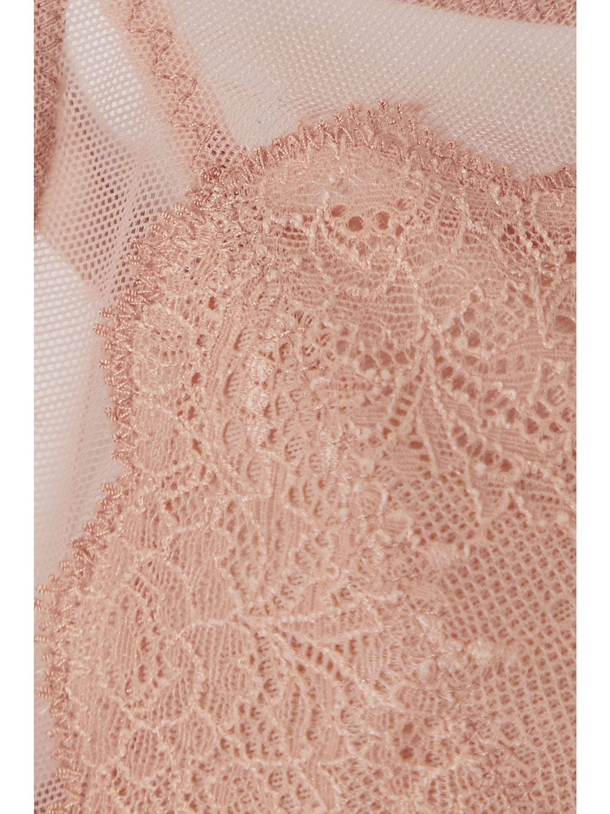 SPANX Spotlight lace-trimmed stretch-tulle bralette