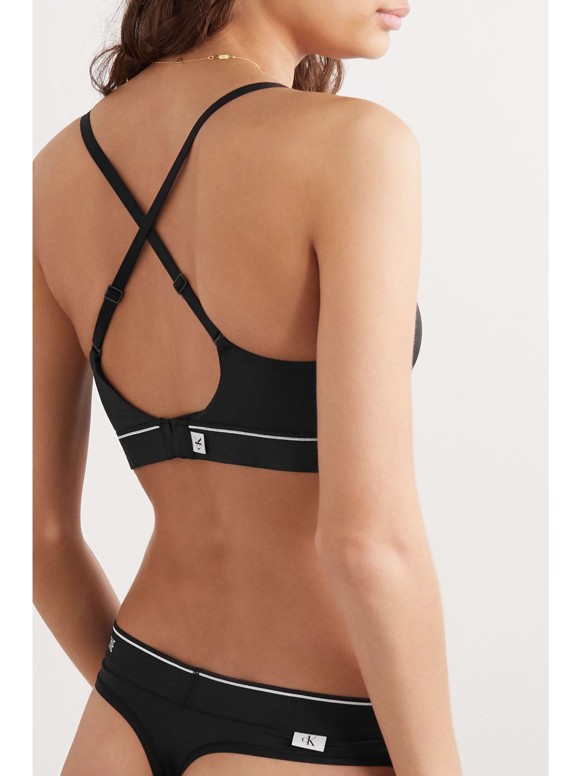 CALVIN KLEIN UNDERWEAR CK One stretch-jersey soft-cup bra