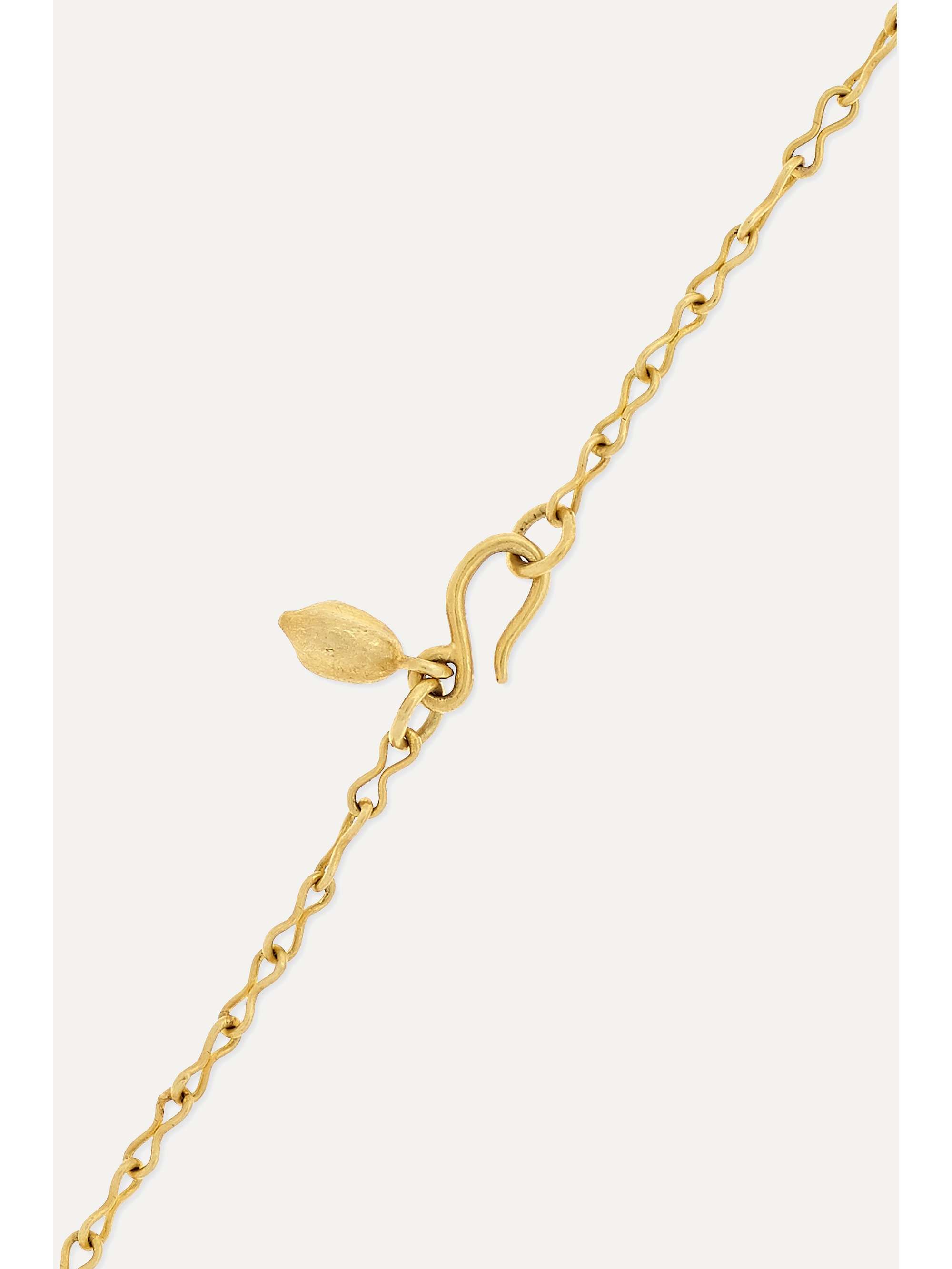 PIPPA SMALL 18-karat gold aquamarine necklace