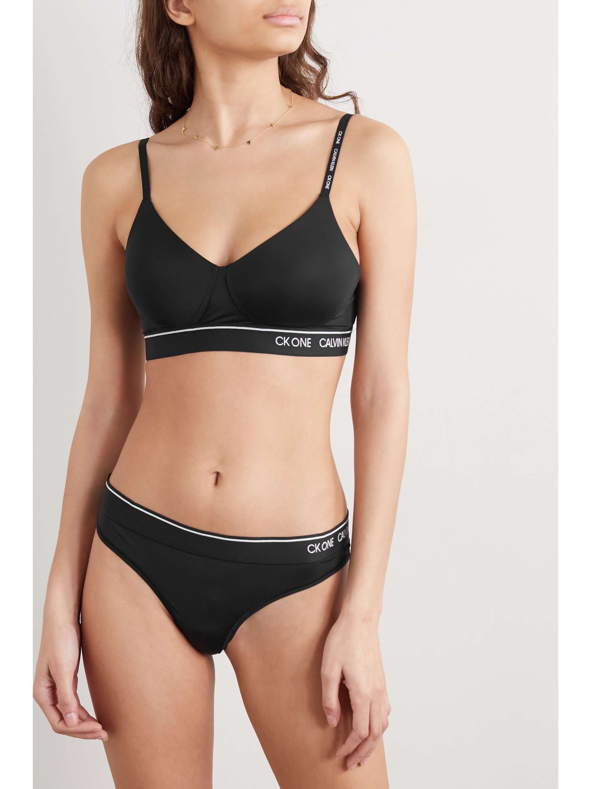 CALVIN KLEIN UNDERWEAR CK One stretch-jersey thong | NET-A-PORTER