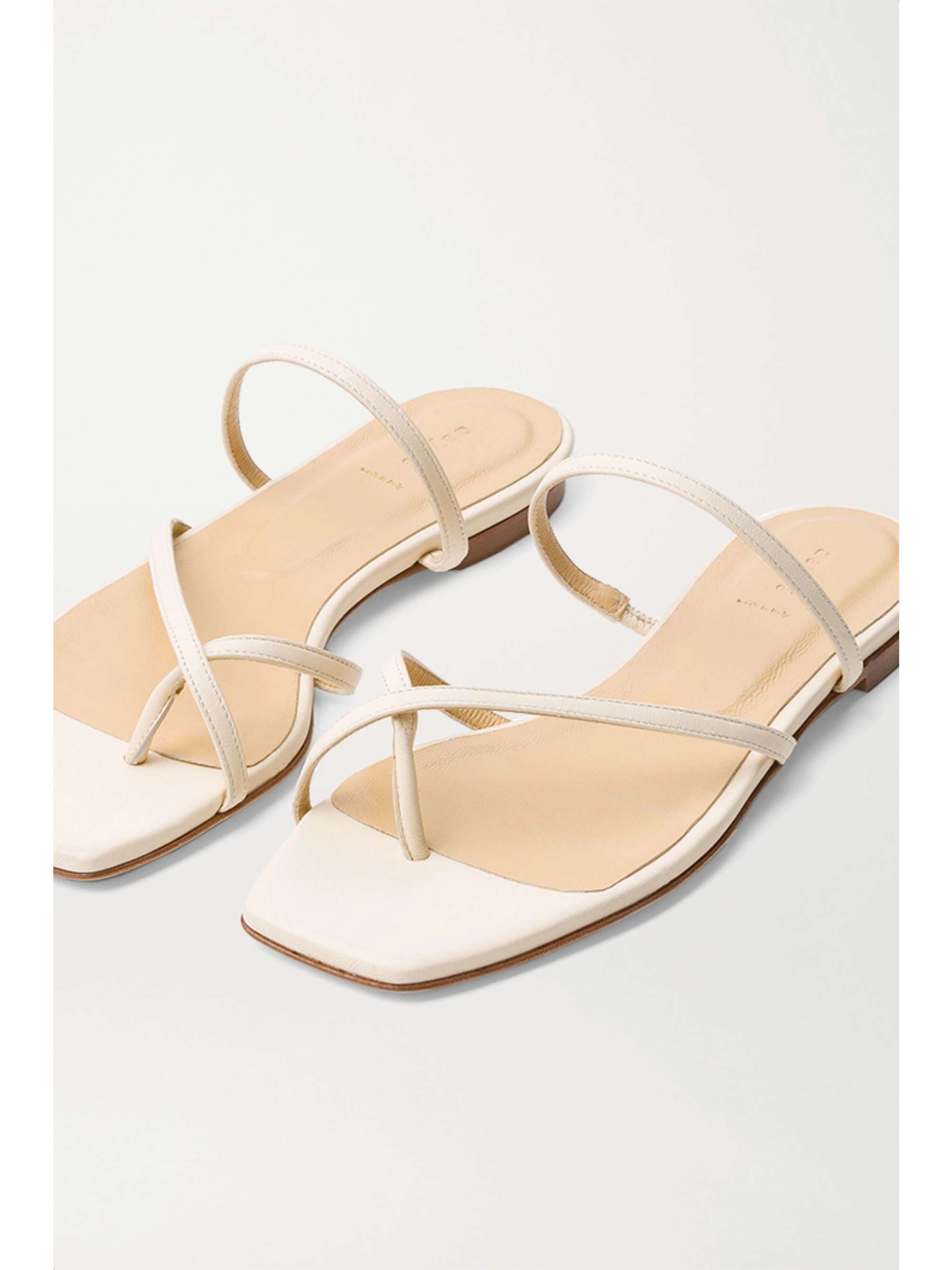 aeyde marina leather slides