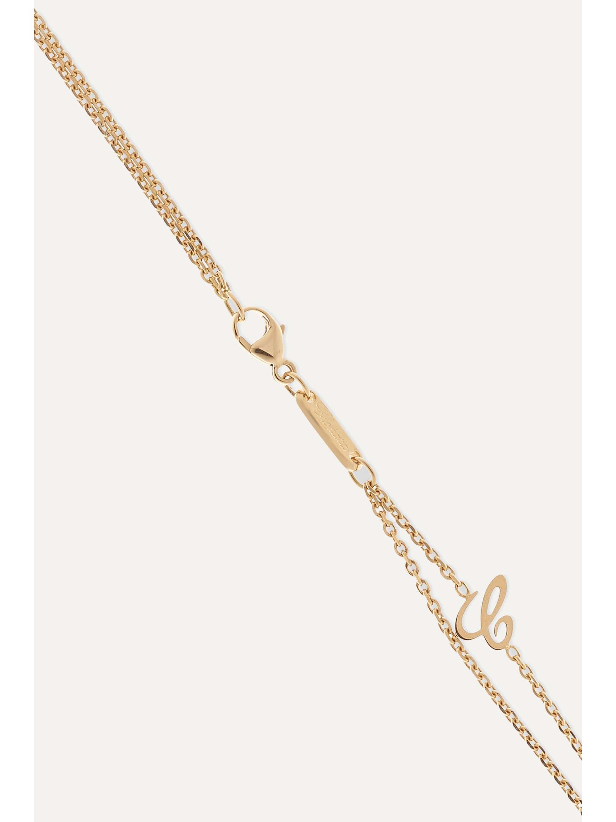 CHOPARD + NET SUSTAIN Happy Diamonds 18-karat gold diamond necklace