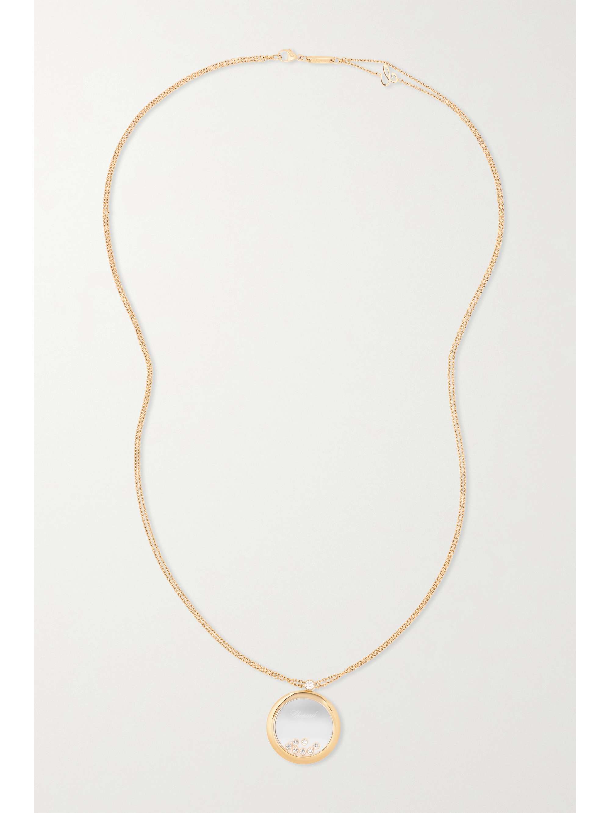 CHOPARD + NET SUSTAIN Happy Diamonds 18-karat gold diamond necklace