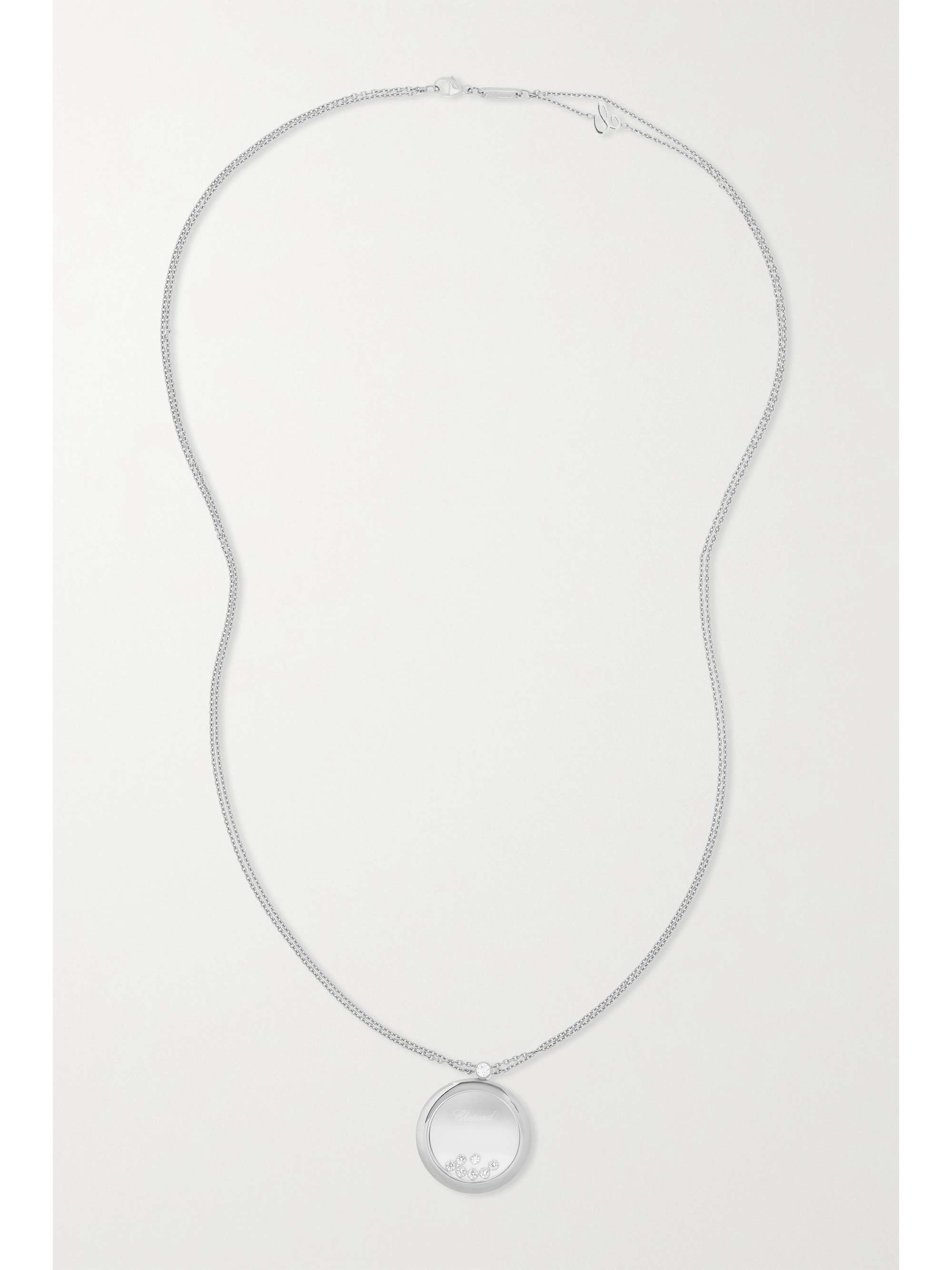 CHOPARD + NET SUSTAIN Happy Diamonds 18-karat gold diamond necklace