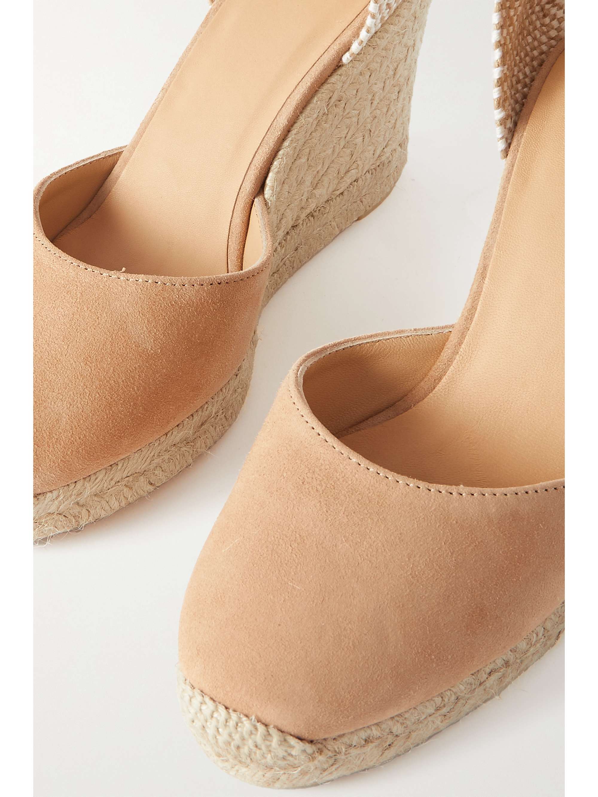 CASTAÑER Carina 80 canvas wedge espadrillas