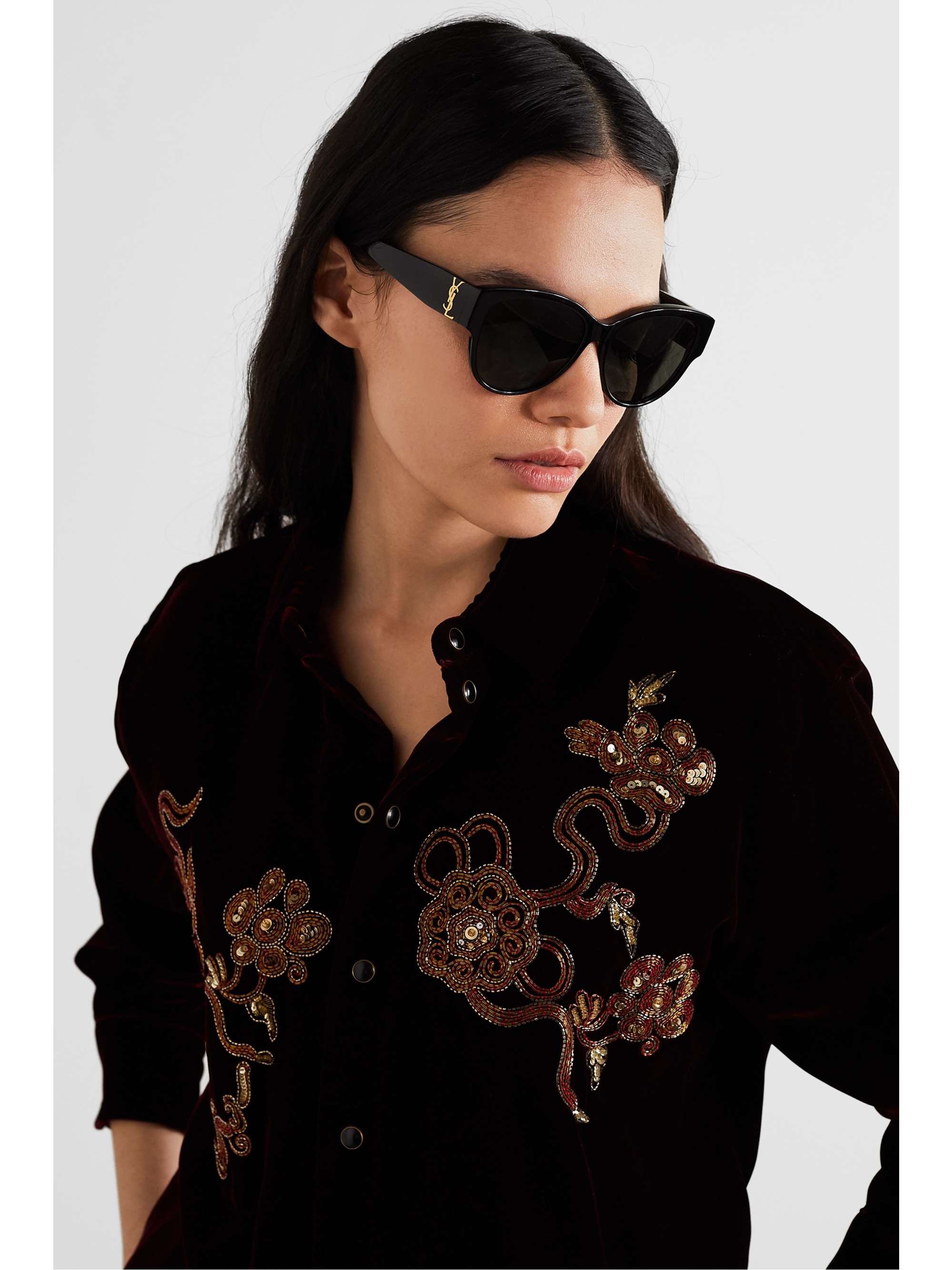 ysl round sunglasses
