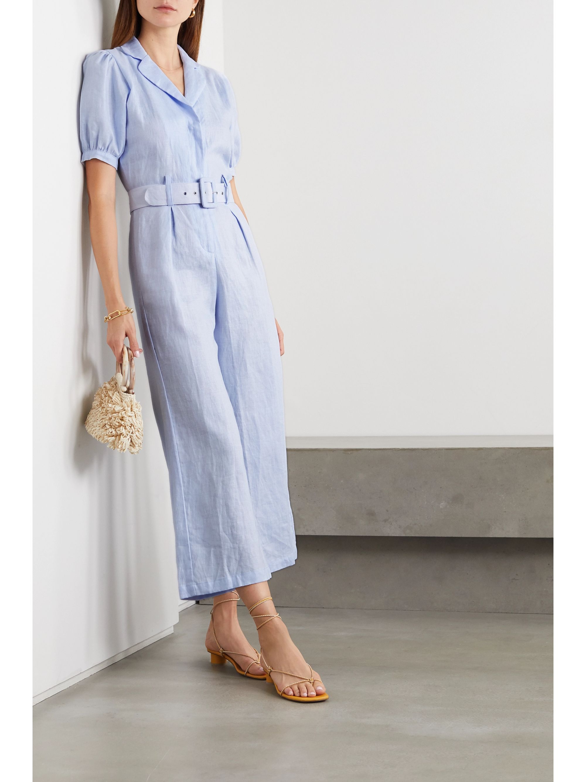 Faithfull the brand linen jumpsuit Clearance