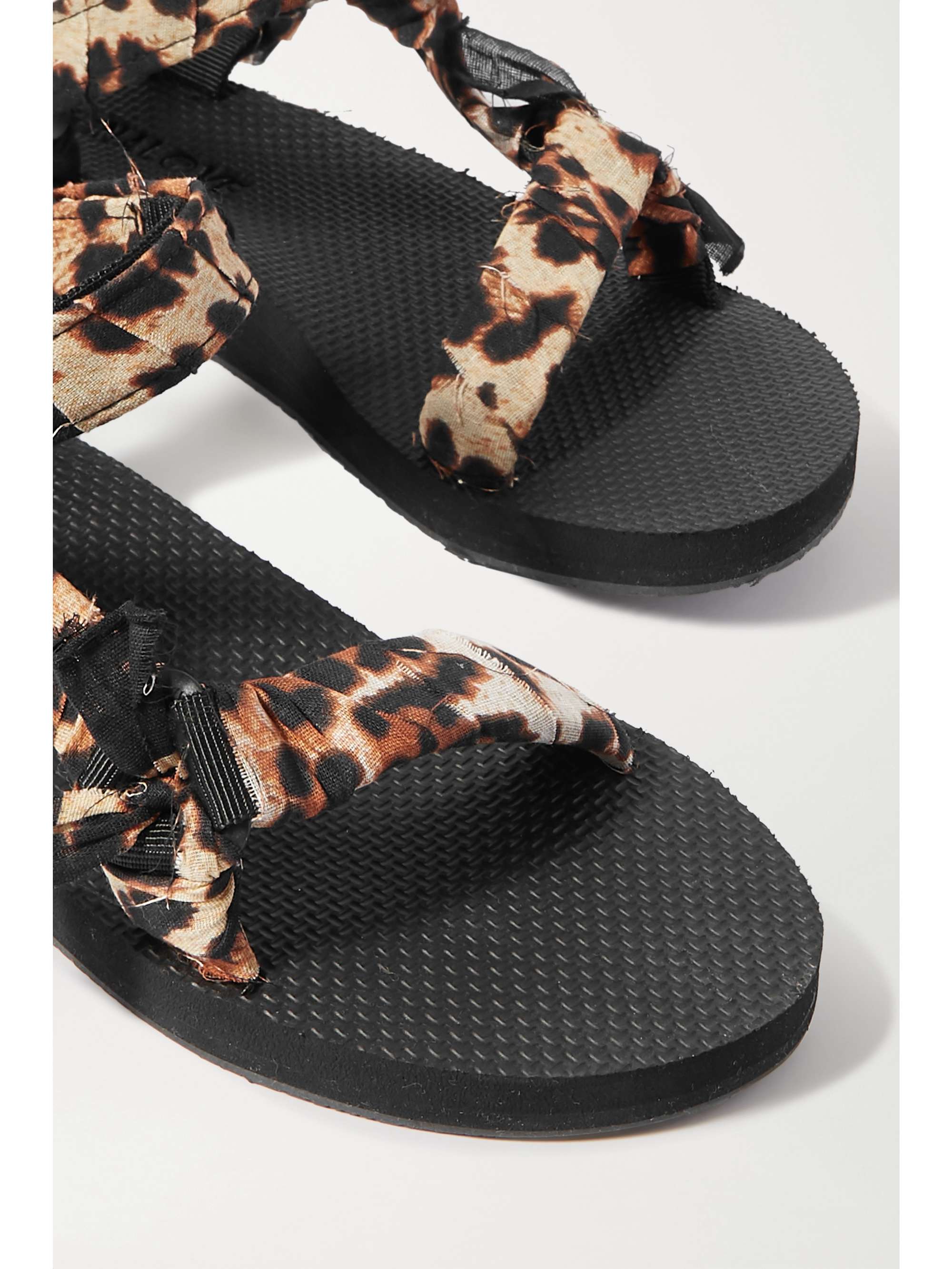 leopard sandal