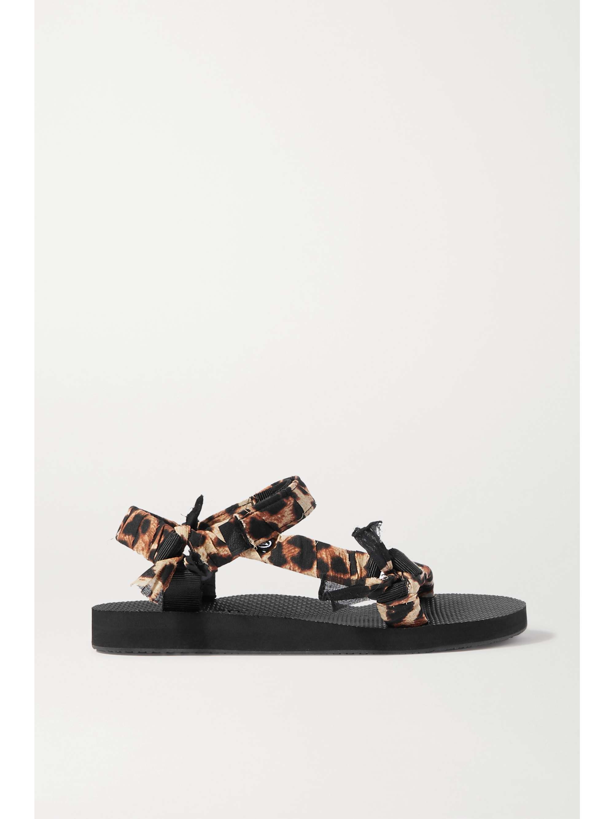 leopard sandal