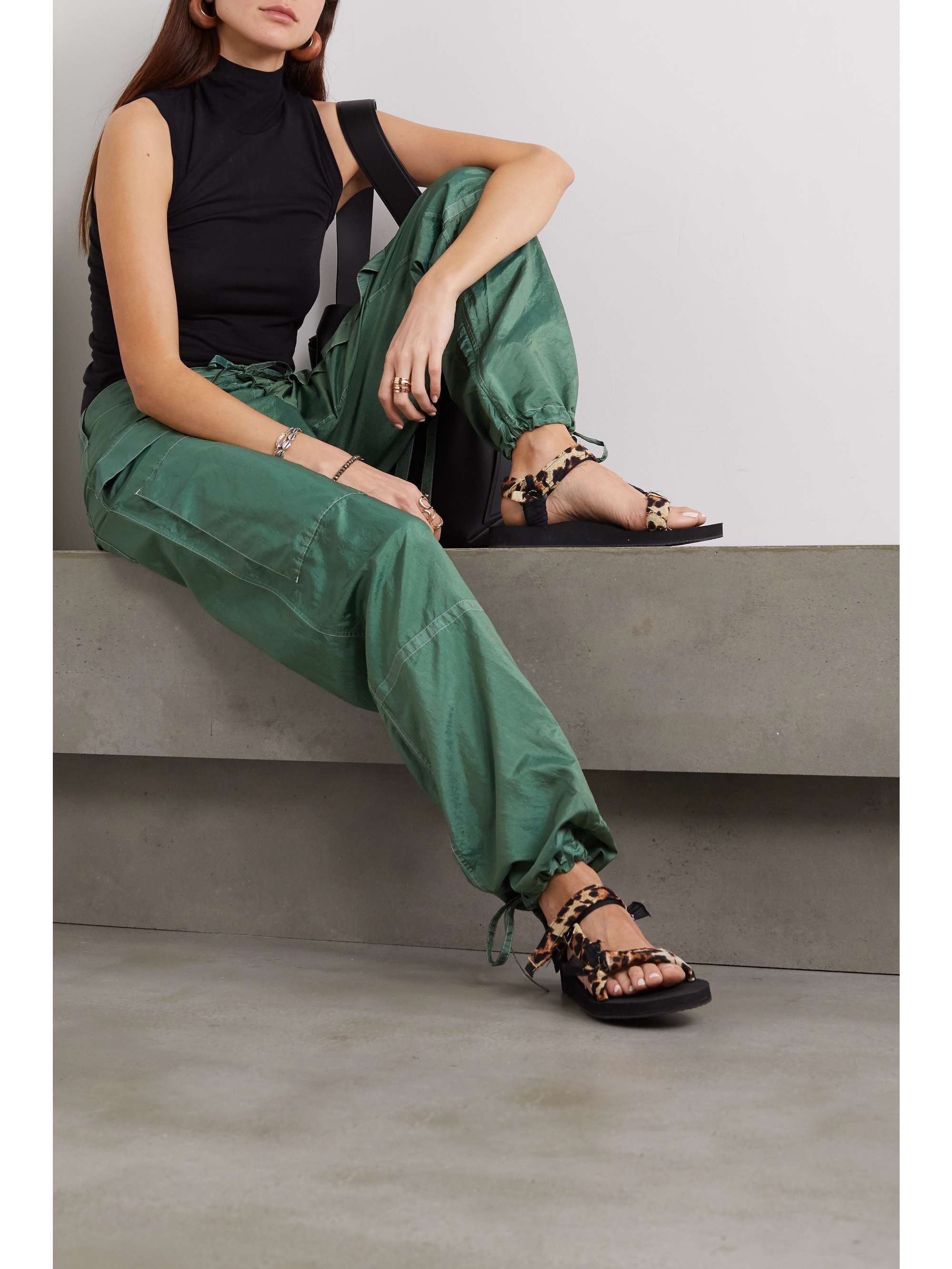 ARIZONA LOVE Trekky embellished recycled canvas sandals
