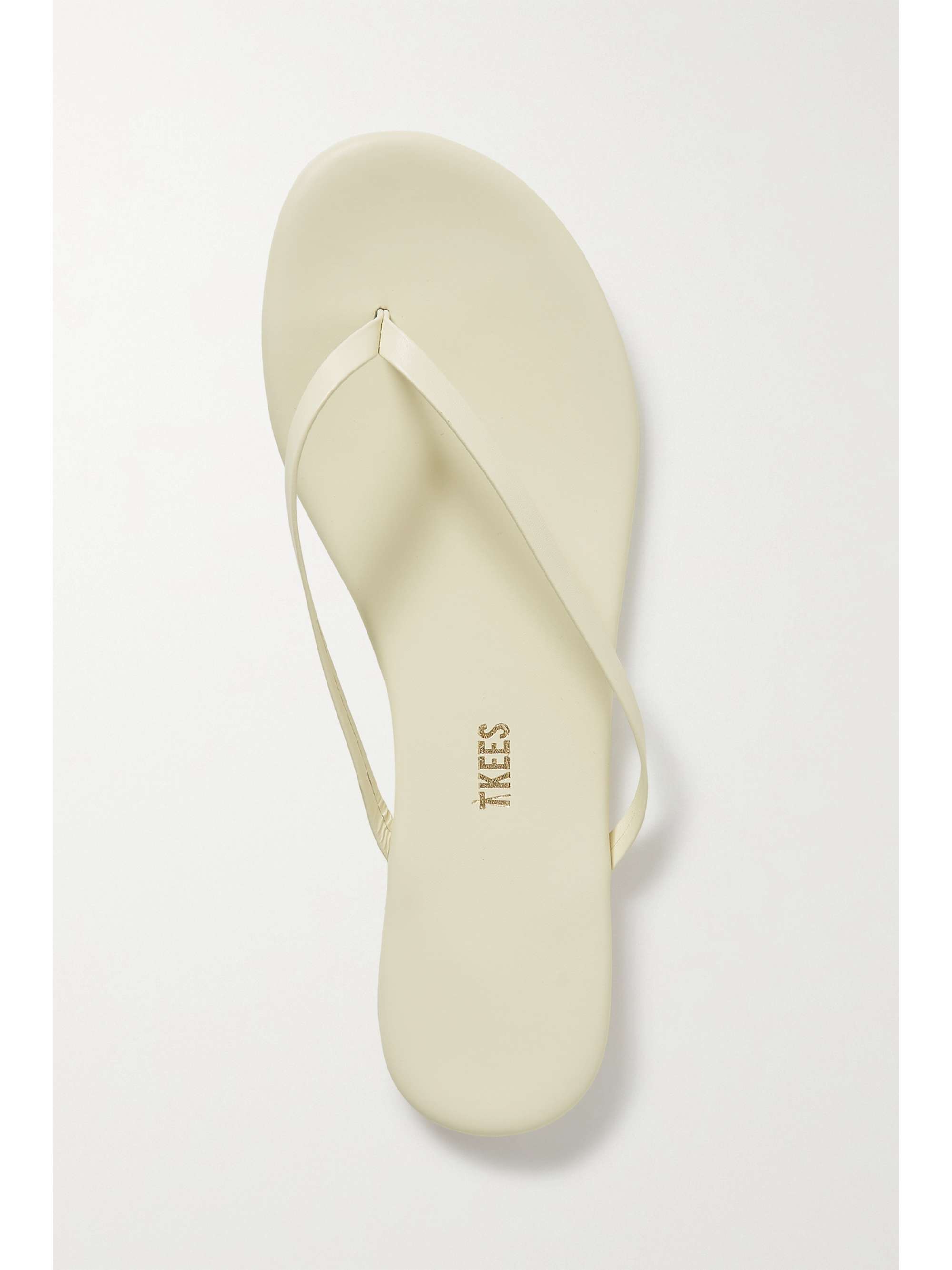 TKEES Metallics leather flip flops