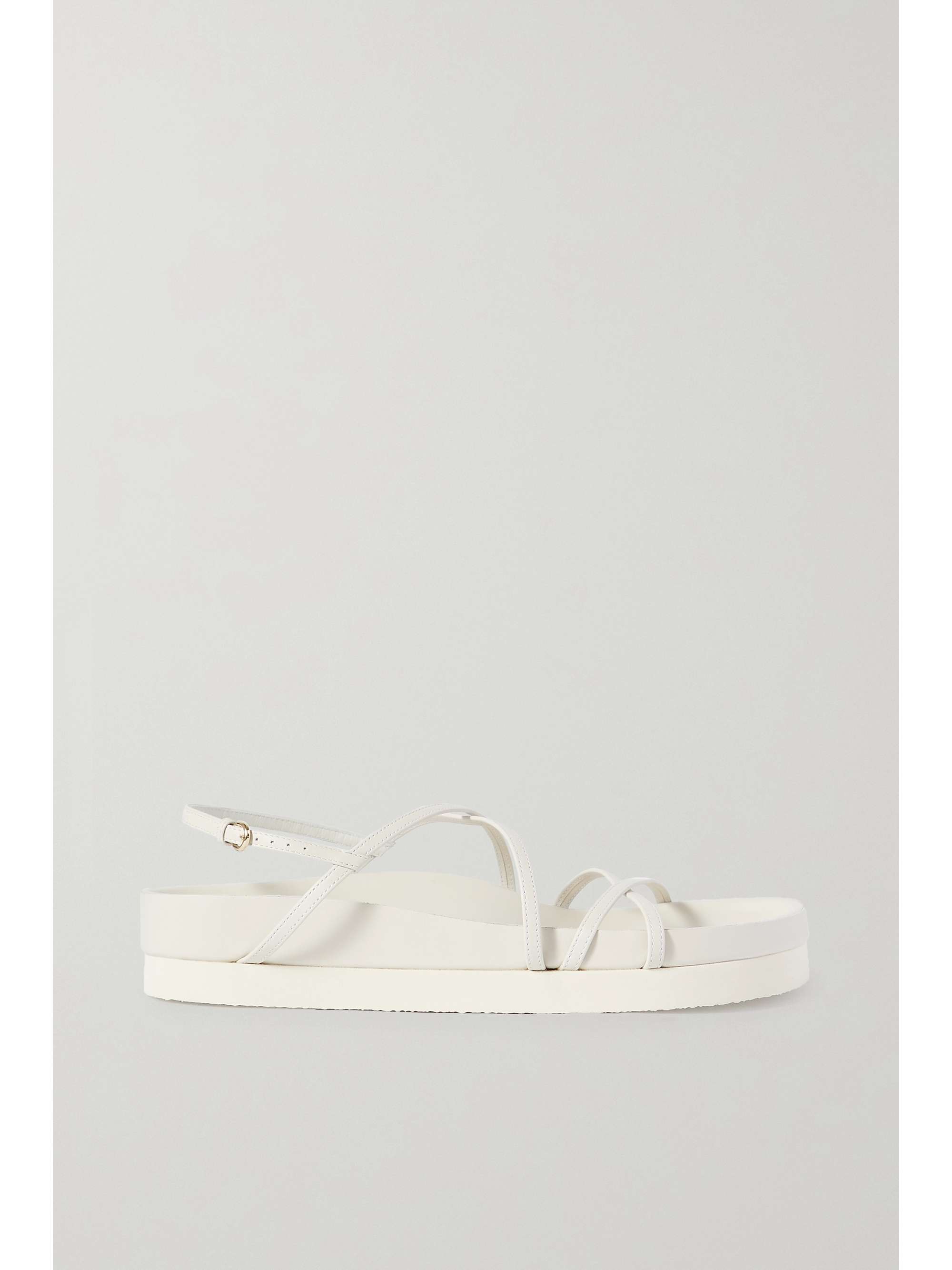 ivory platform sandals