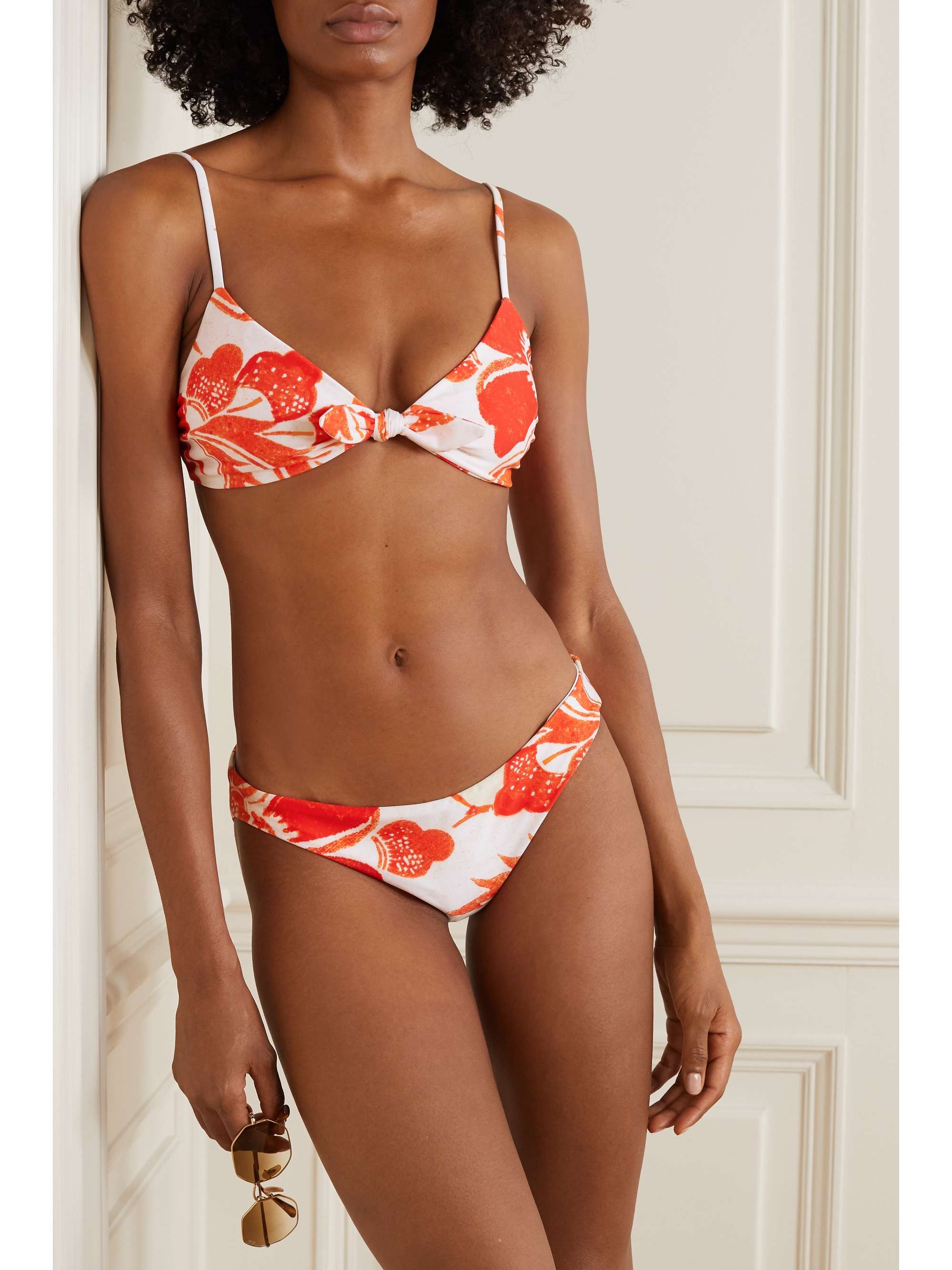 MARA HOFFMAN Zoa floral-print bikini briefs