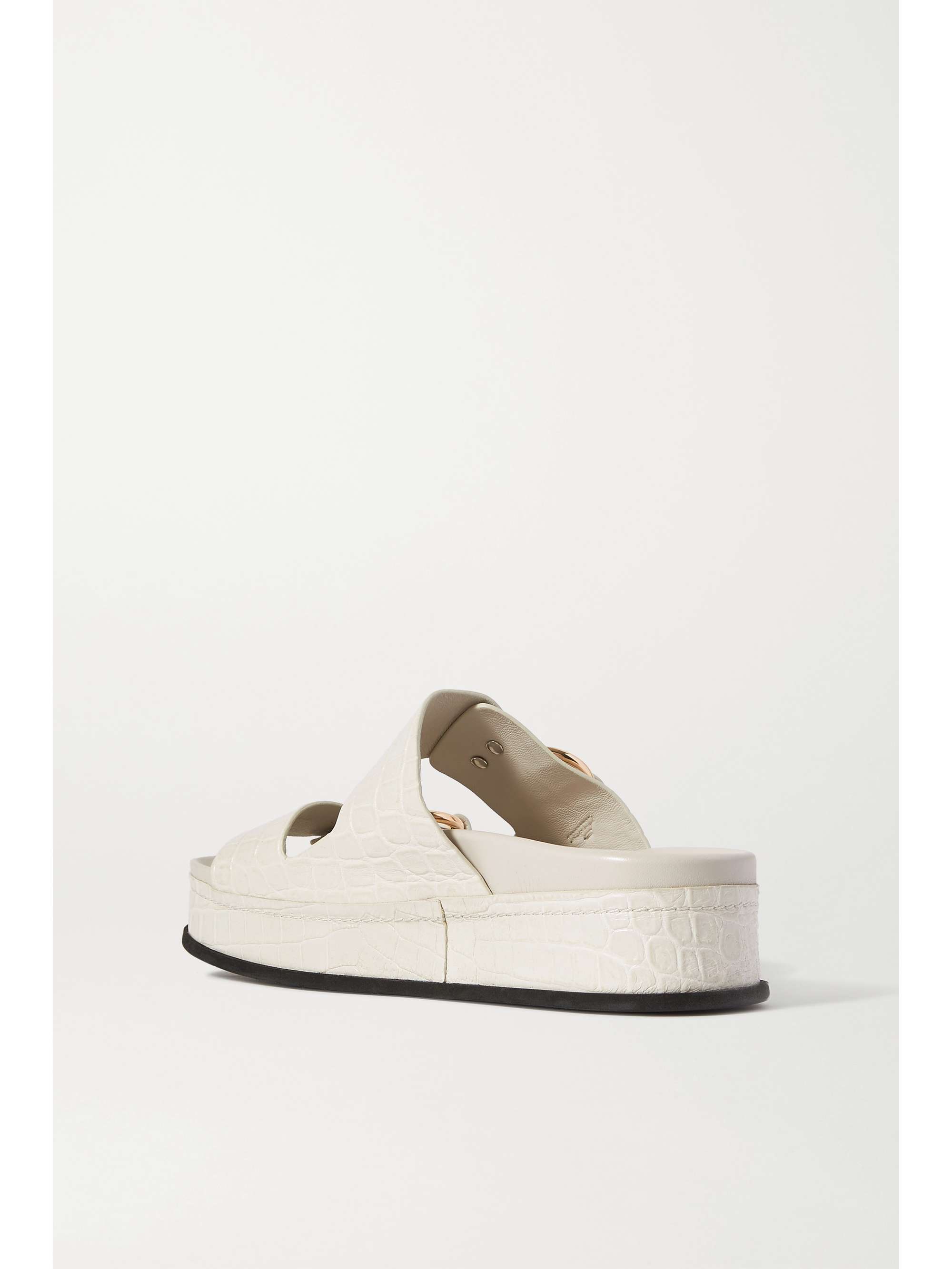 3.1 PHILLIP LIM + Space for Giants Freida croc-effect leather platform sandals | NET-A-PORTER GB