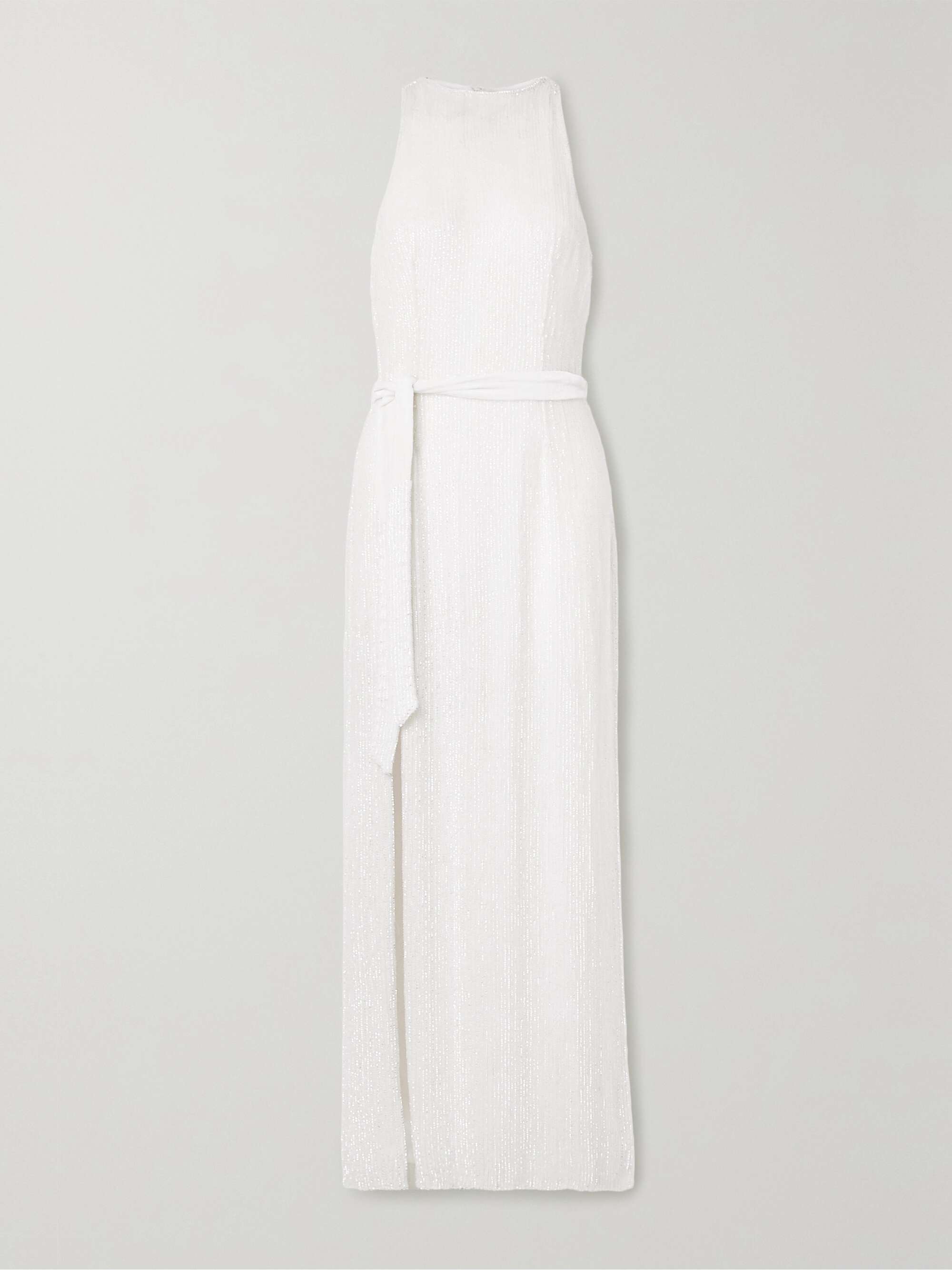 RETROFÊTE Tilly belted sequined chiffon maxi dress | NET-A-PORTER