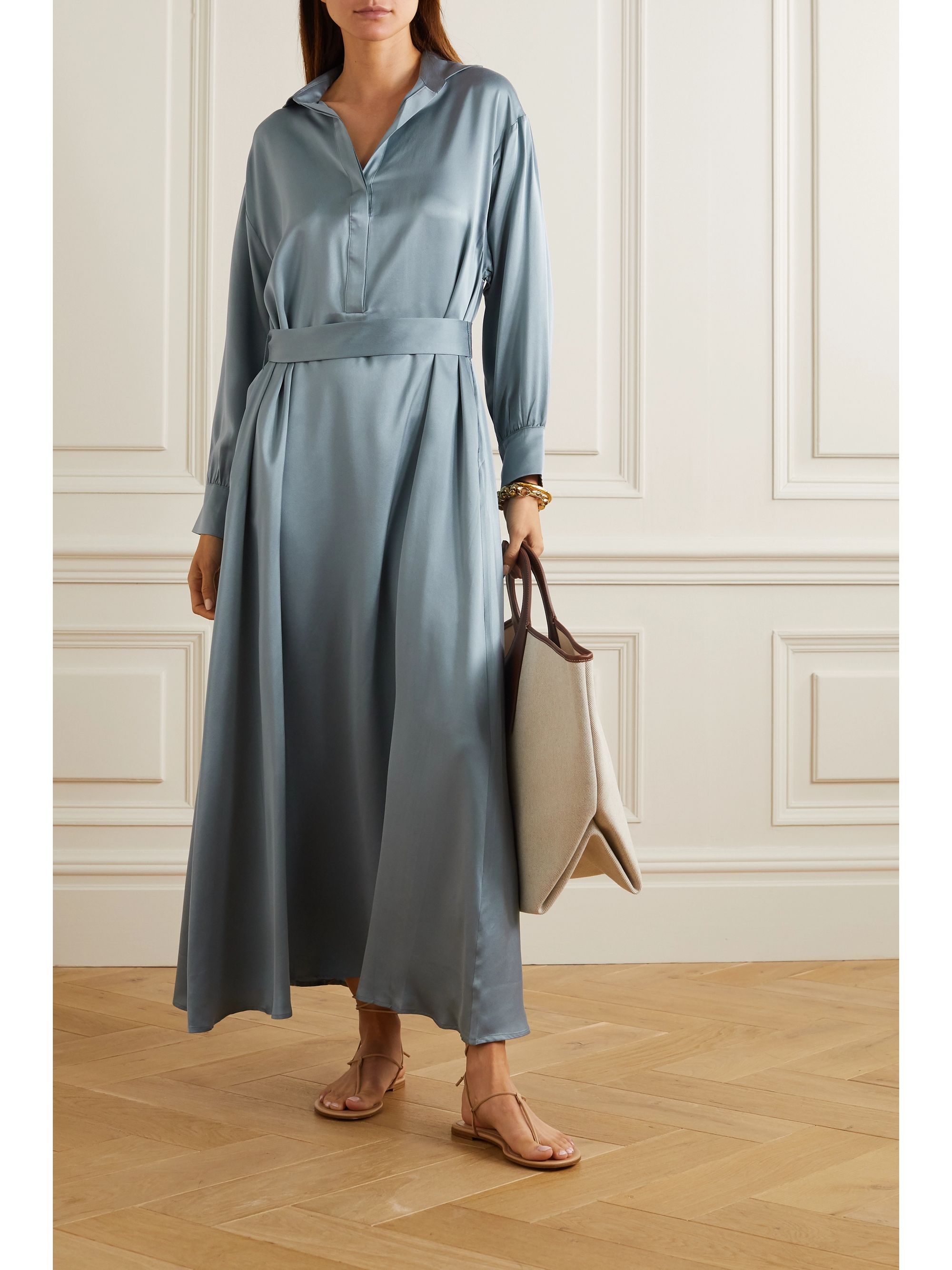 satin maxi