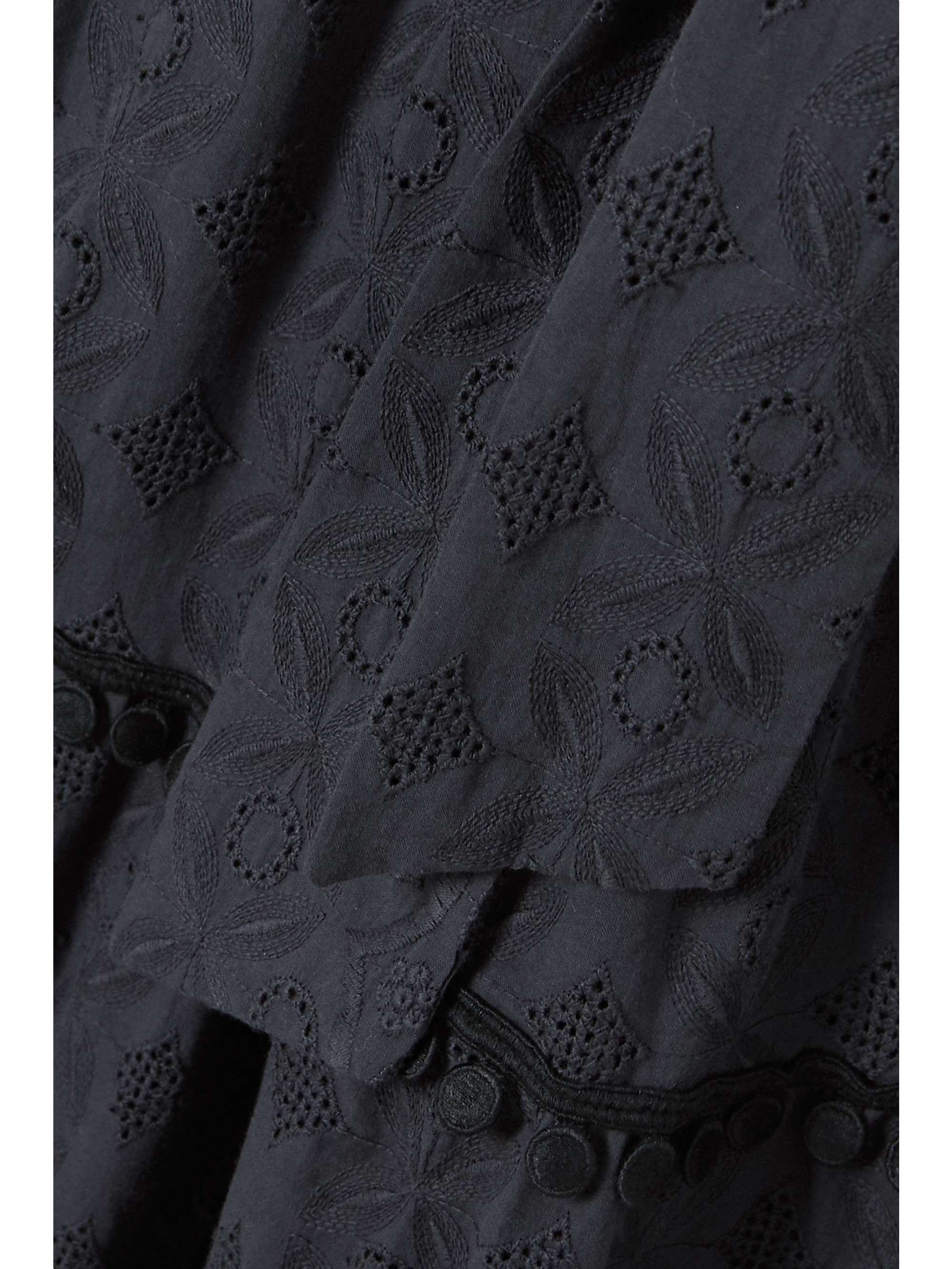 LUG VON SIGA Sofia belted tiered broderie anglaise cotton midi dress