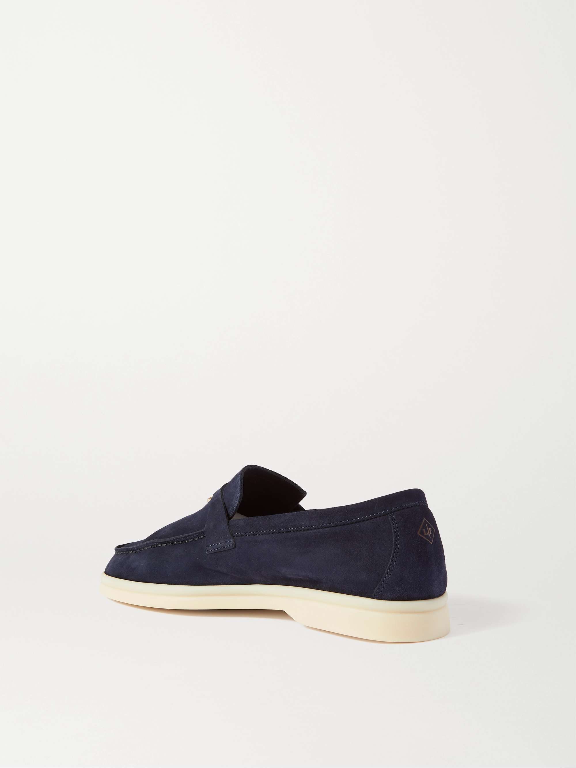 LORO PIANA Summer Charms Walk suede loafers