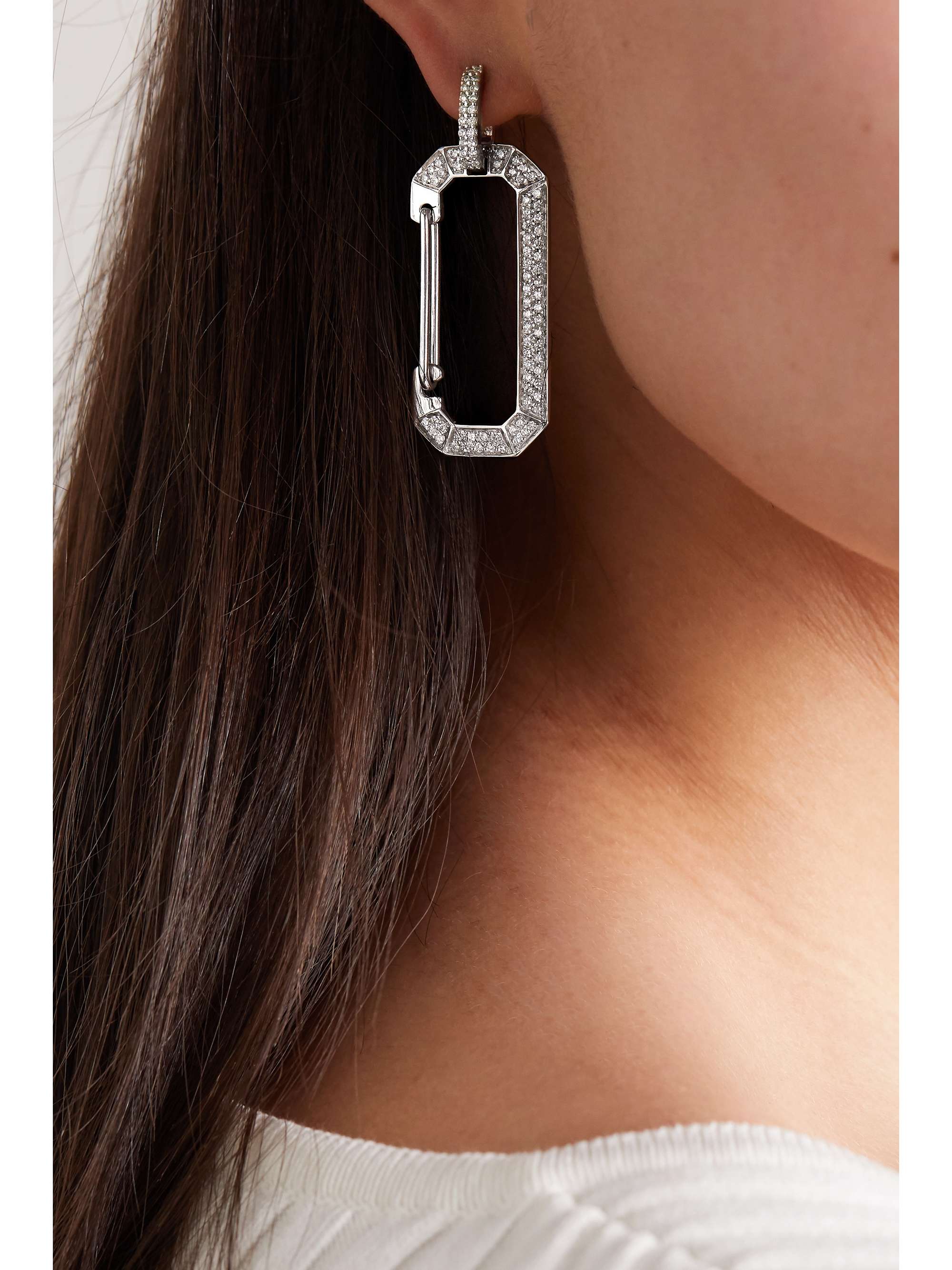 EÉRA Chiara gold and silver diamond earring