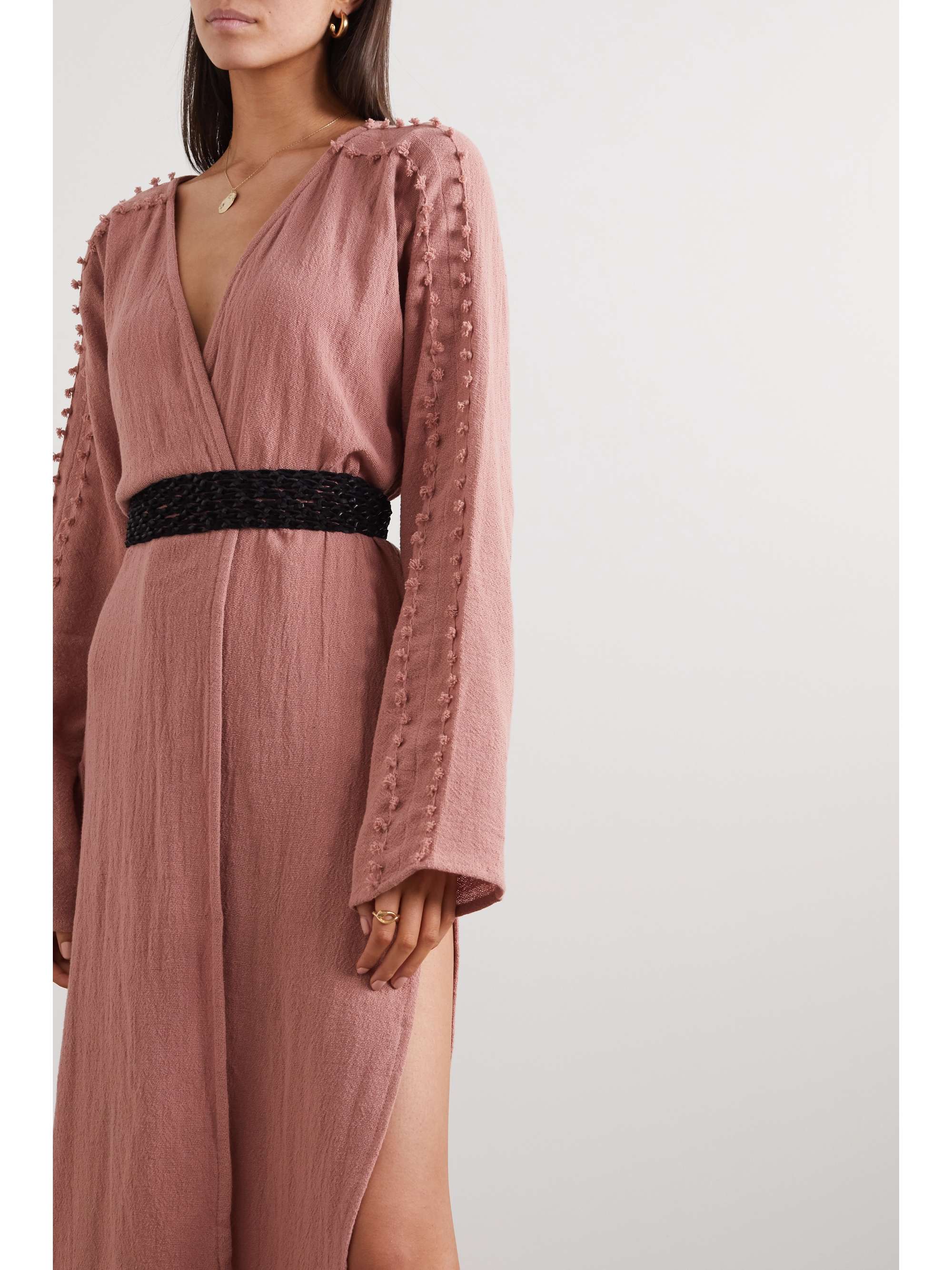 CARAVANA + NET SUSTAIN Kan cotton-gauze robe