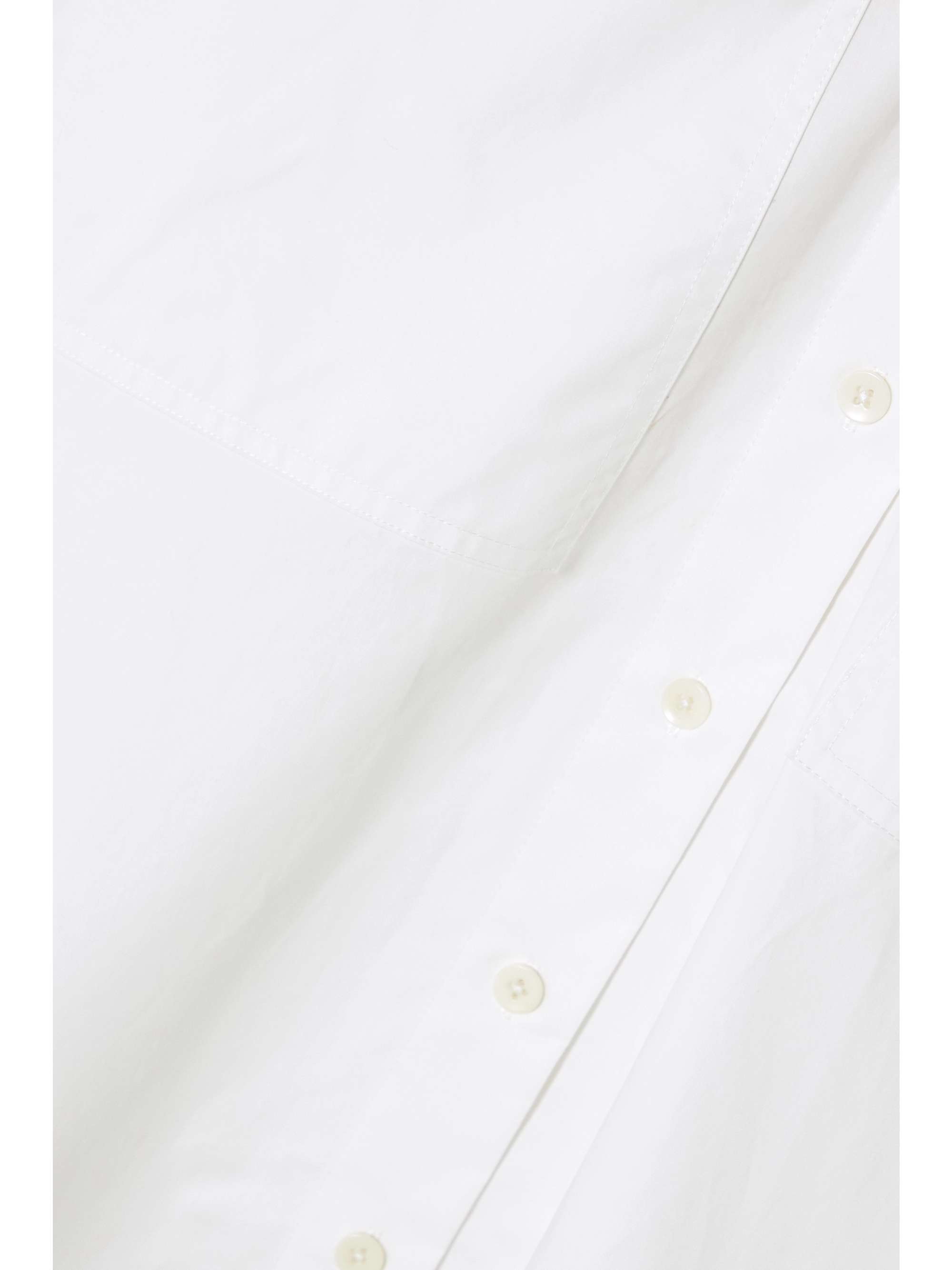TIBI Zip-embellished organic cotton-poplin shirt